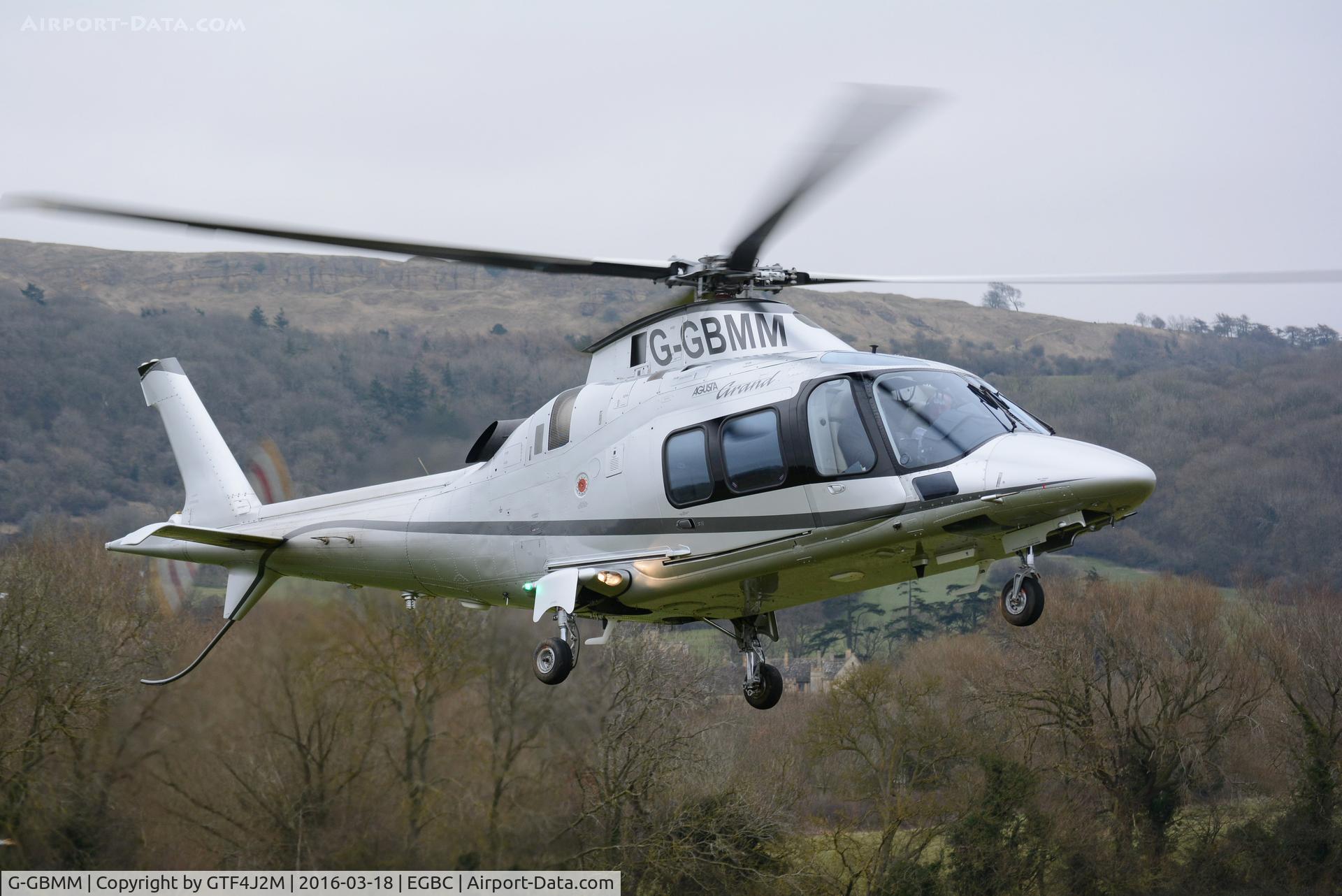 G-GBMM, 2005 Agusta A-109S Grand C/N 22009, G-GBMM at Cheltenham Racecourse 18.3.16