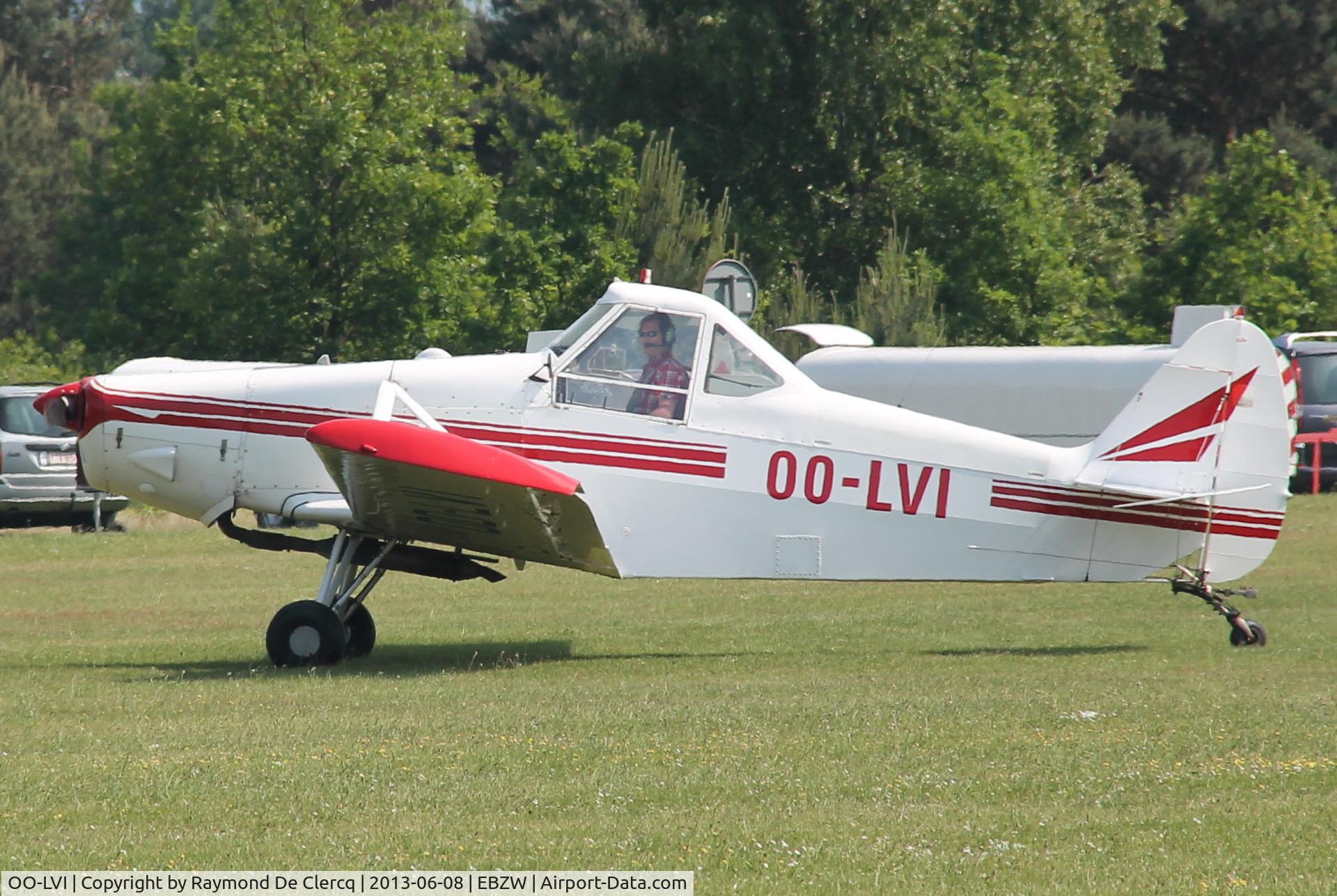 OO-LVI, 1969 Piper PA-25-235 C/N 25-5115, Glider tug at Zwartberg.