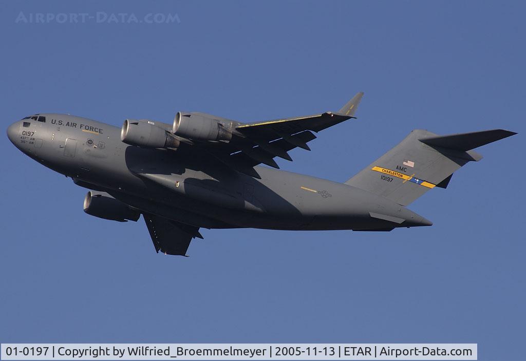 01-0197, 2001 Boeing C-17A Globemaster III C/N F-104, Departure from Ramstein Air Base