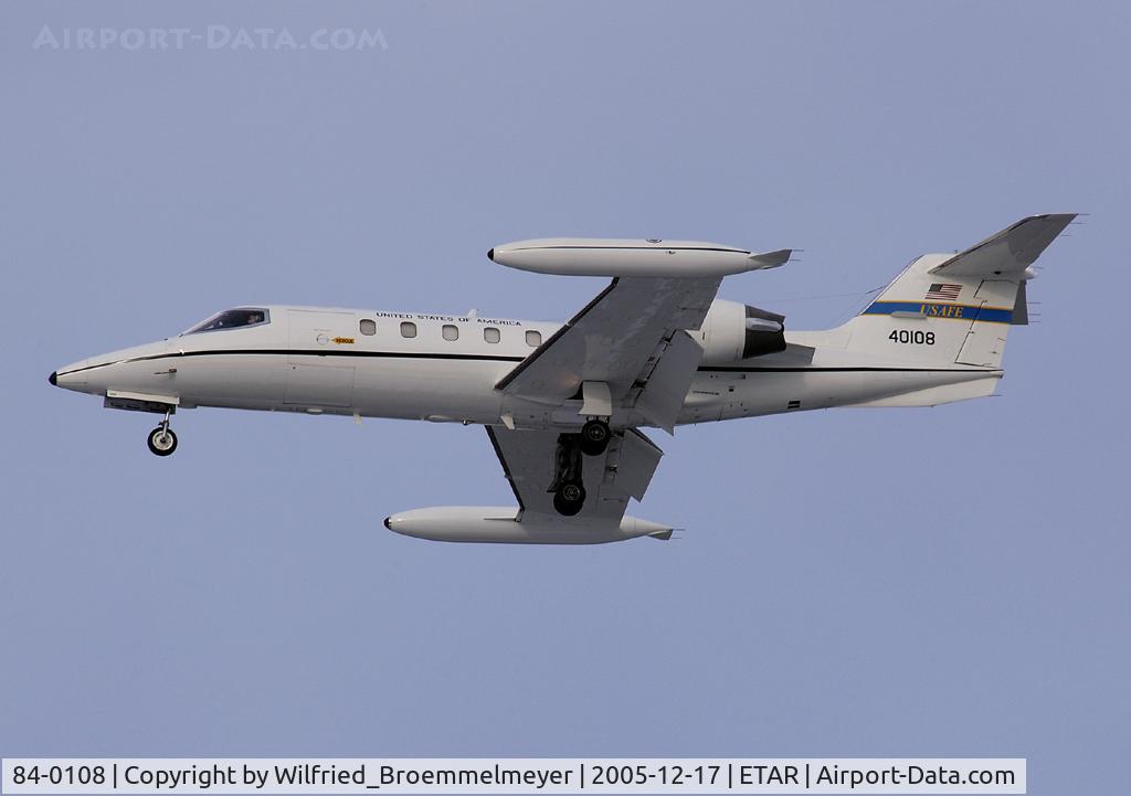 84-0108, 1984 Gates Learjet C-21A C/N 35A-554, Approach to Ramstein Air Base