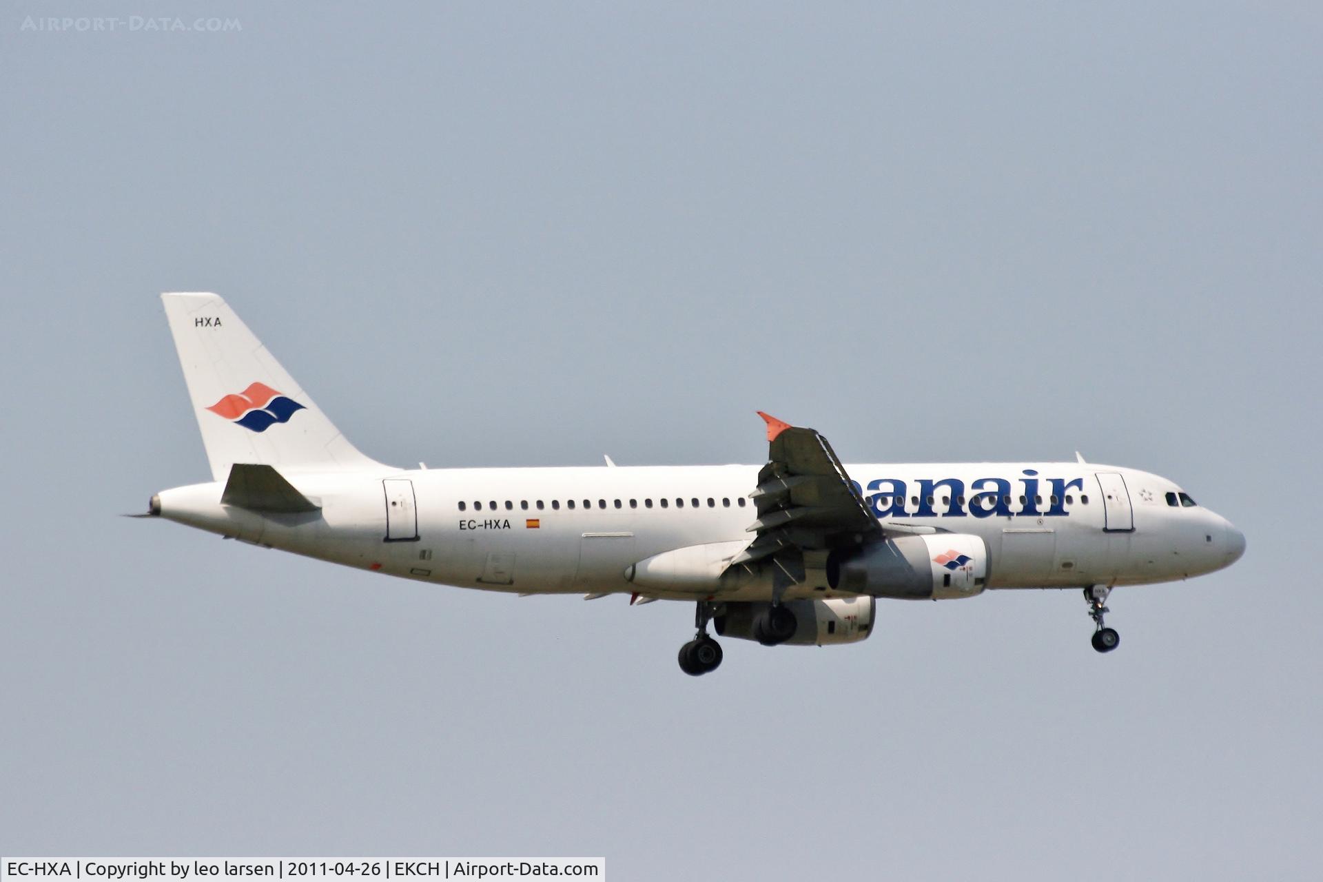 EC-HXA, 2001 Airbus A320-232 C/N 1497, Copenhagen 26.4.11
