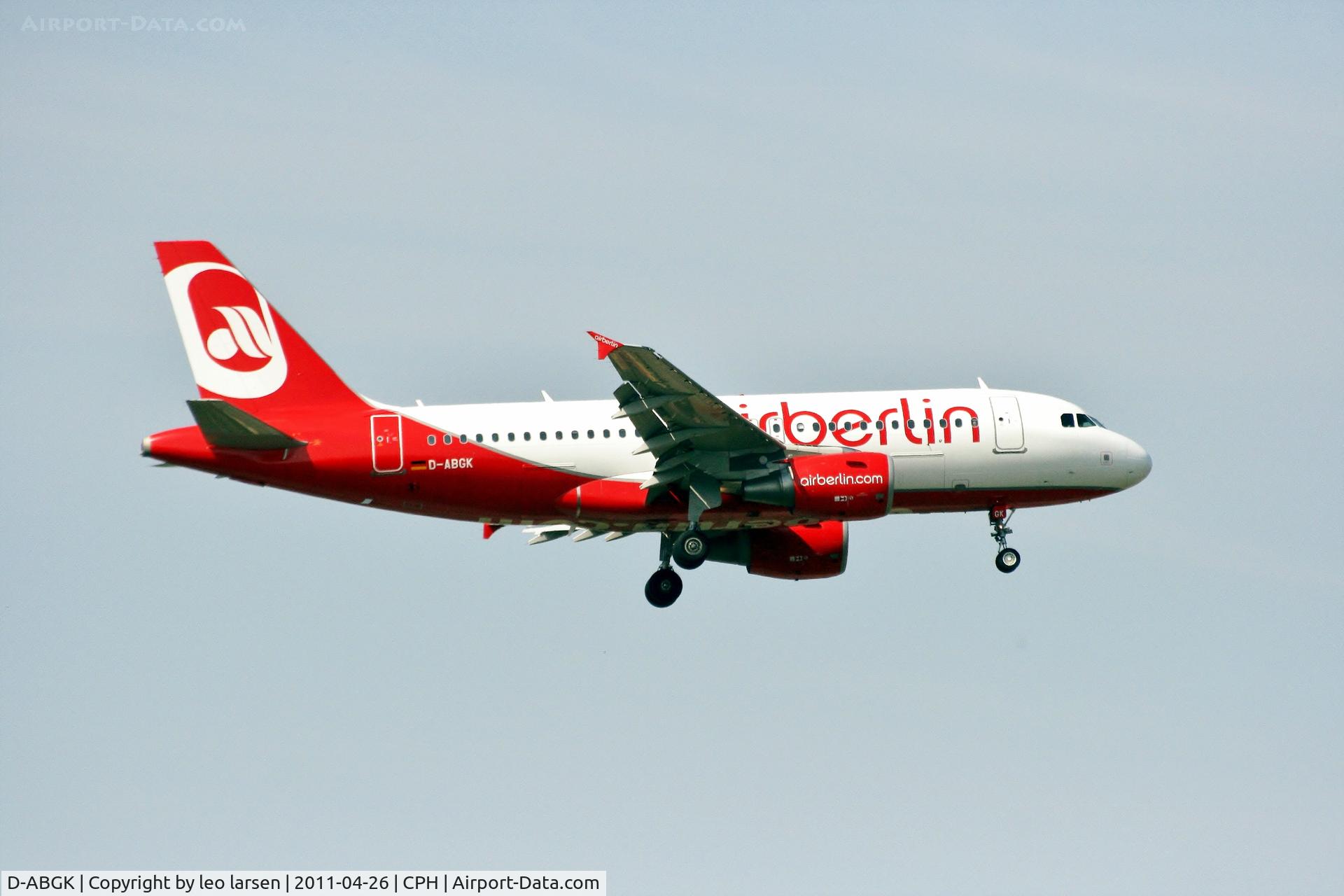 D-ABGK, 2008 Airbus A319-112 C/N 3447, Copenhagen 26.4.11