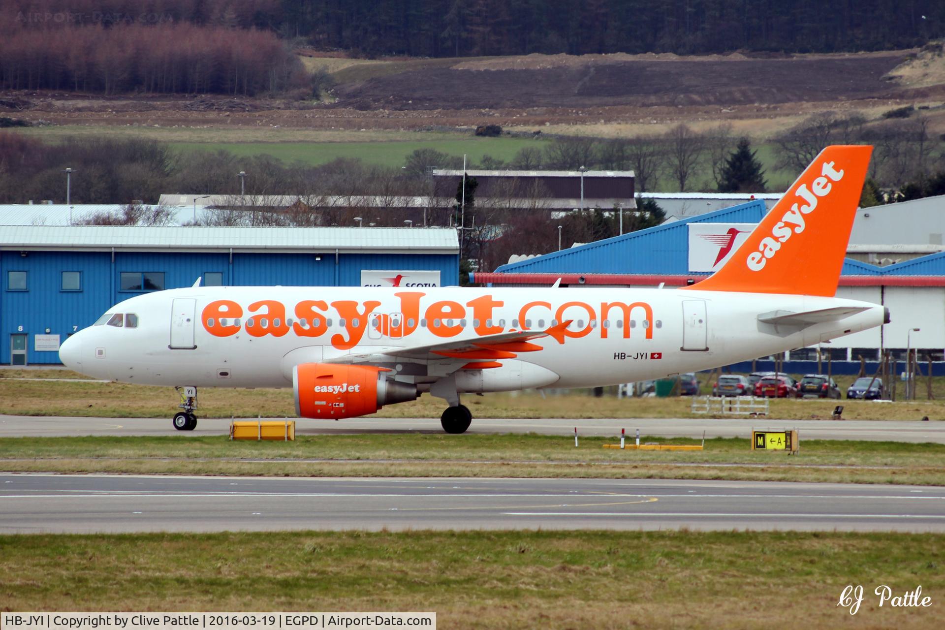 HB-JYI, 2011 Airbus A319-111 C/N 4744, In action at Aberdeen EGPD on the Saturday weekly flt from/to Geneva
