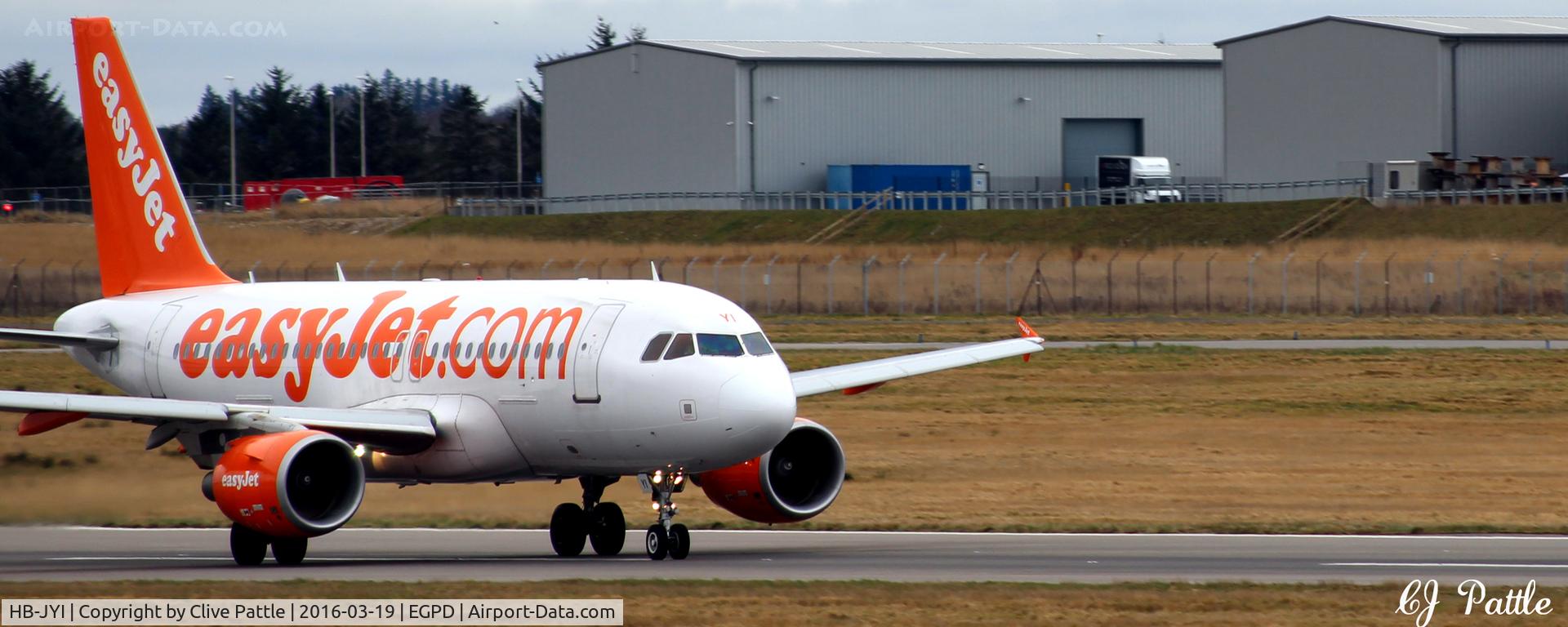 HB-JYI, 2011 Airbus A319-111 C/N 4744, In action at Aberdeen EGPD on the Saturday weekly flt from/to Geneva