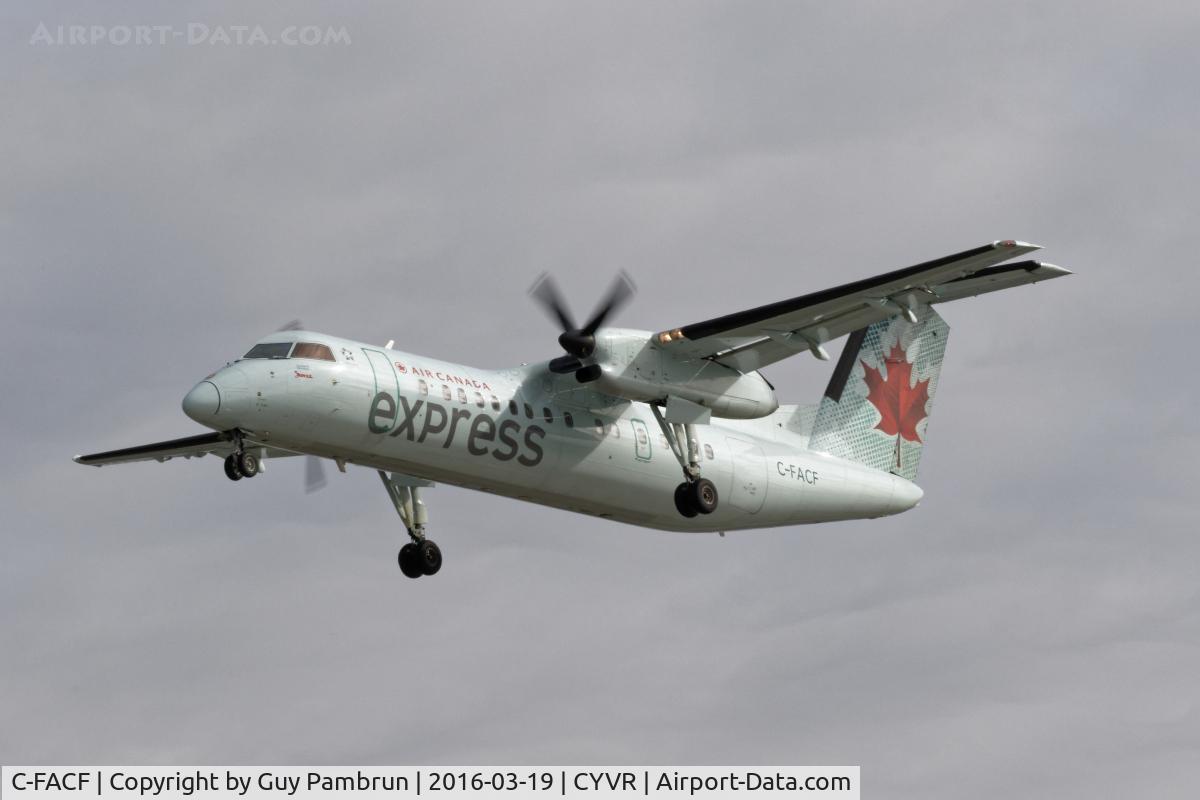 C-FACF, 1991 De Havilland Canada DHC-8-311 Dash 8 C/N 259, Landing