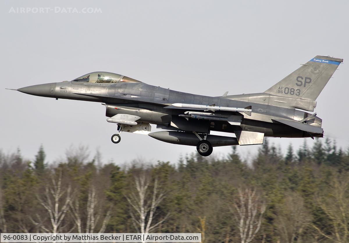 96-0083, 1996 Lockheed Martin F-16C Fighting Falcon C/N CC-205, 96-0083
