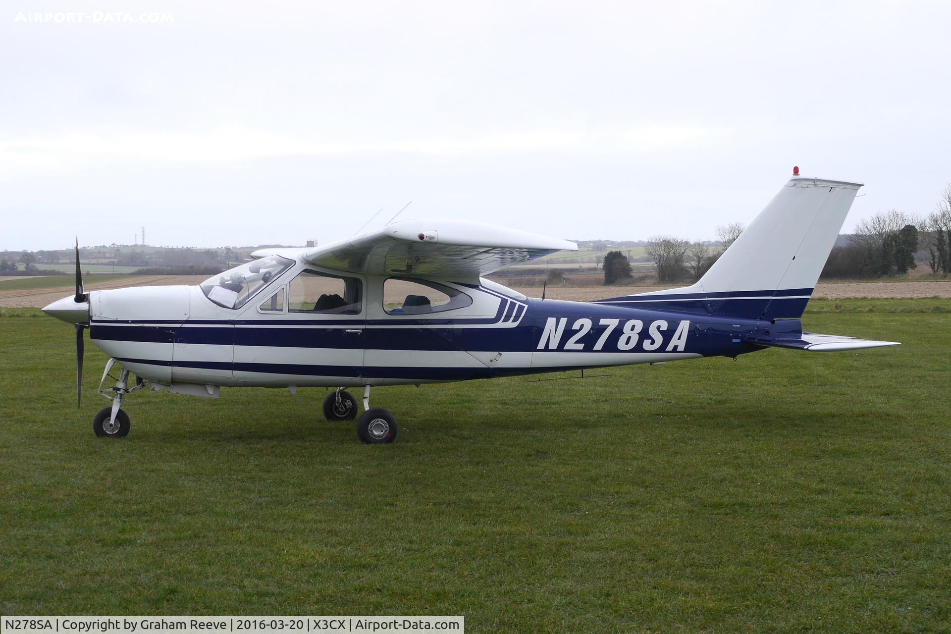 N278SA, 1974 Cessna 177RG Cardinal C/N 177RG0571, Parked at Northrepps.