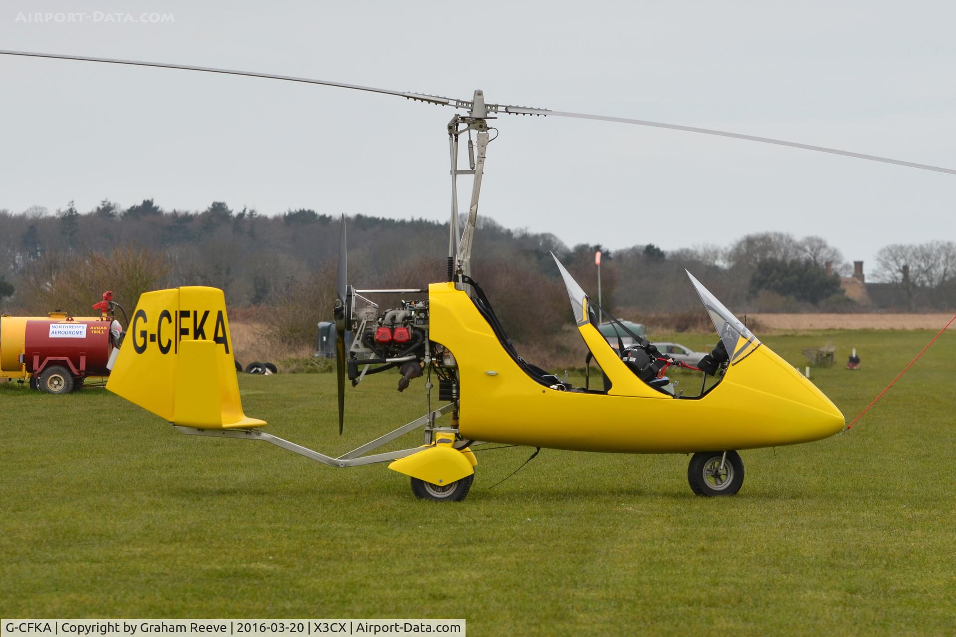 G-CFKA, 2008 Rotorsport UK MT-03 C/N RSUK/MT-03/051, Parked at Northrepps.
