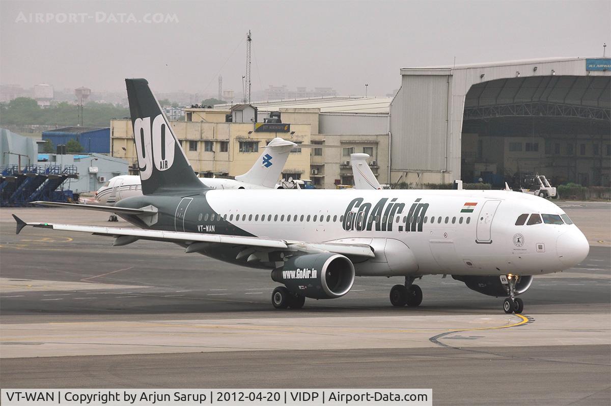 VT-WAN, 2010 Airbus A320-214 C/N 4438, Taxiing out for departure from IGIA T-1.
