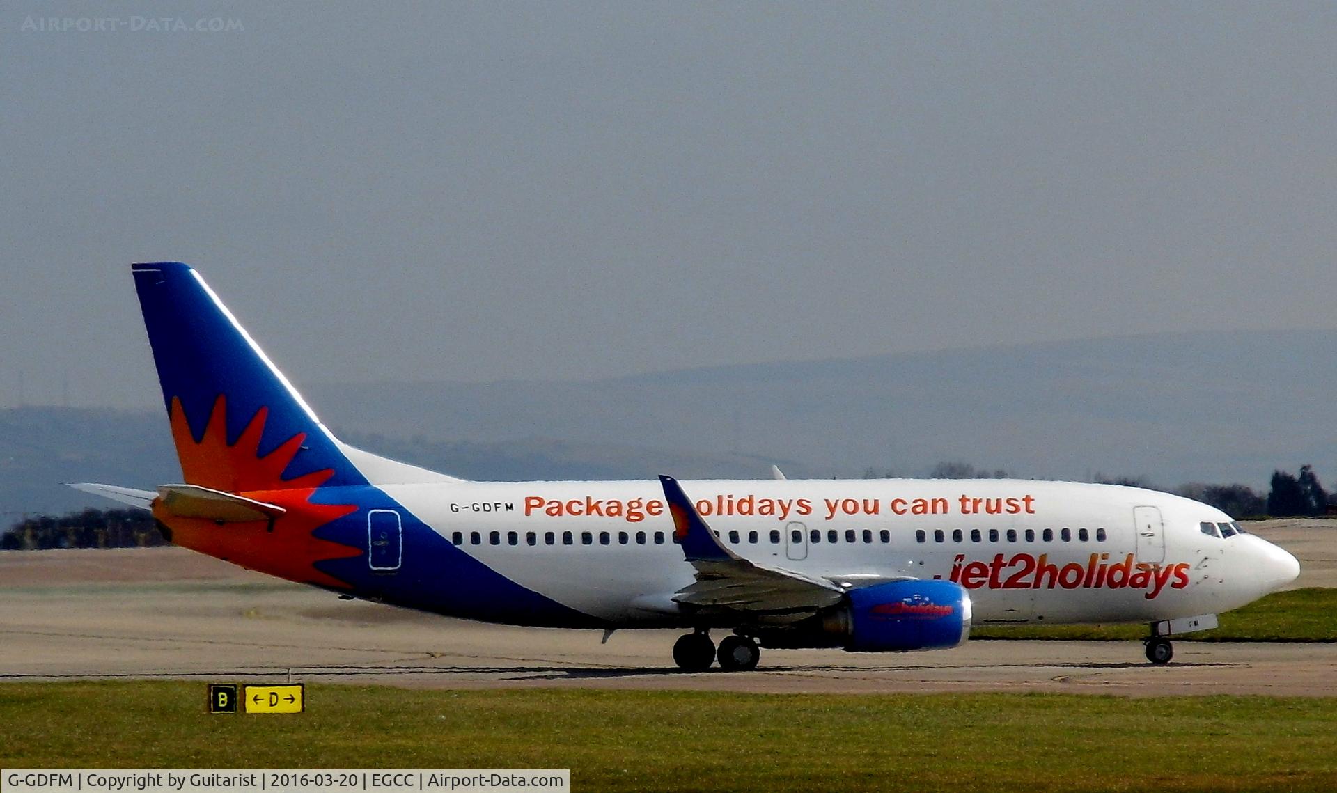 G-GDFM, 1998 Boeing 737-36N C/N 28586, At Manchester