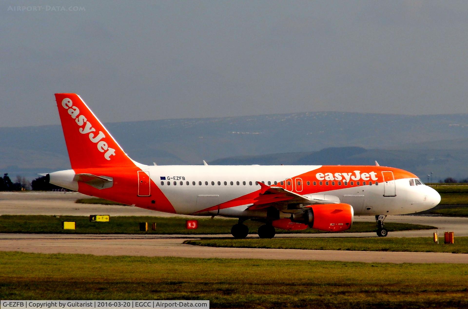 G-EZFB, 2009 Airbus A319-111 C/N 3799, At Manchester