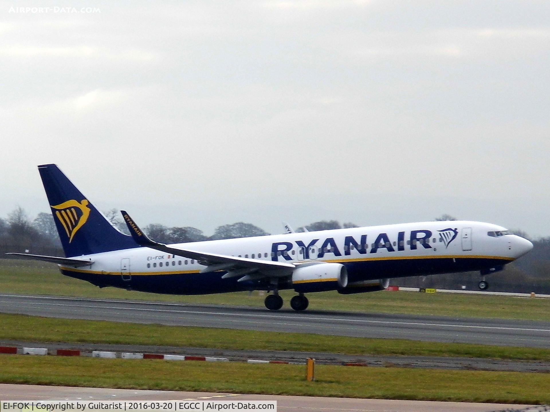 EI-FOK, 2016 Boeing 737-8AS C/N 44719, At Manchester