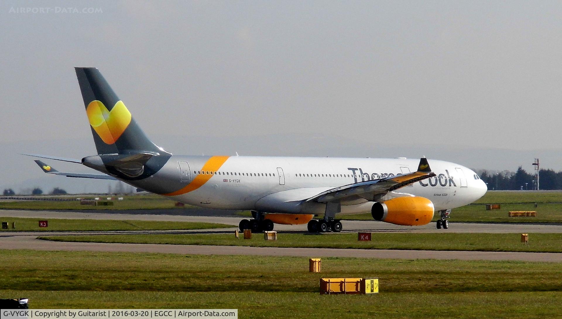 G-VYGK, 2014 Airbus A330-243 C/N 1498, At Manchester