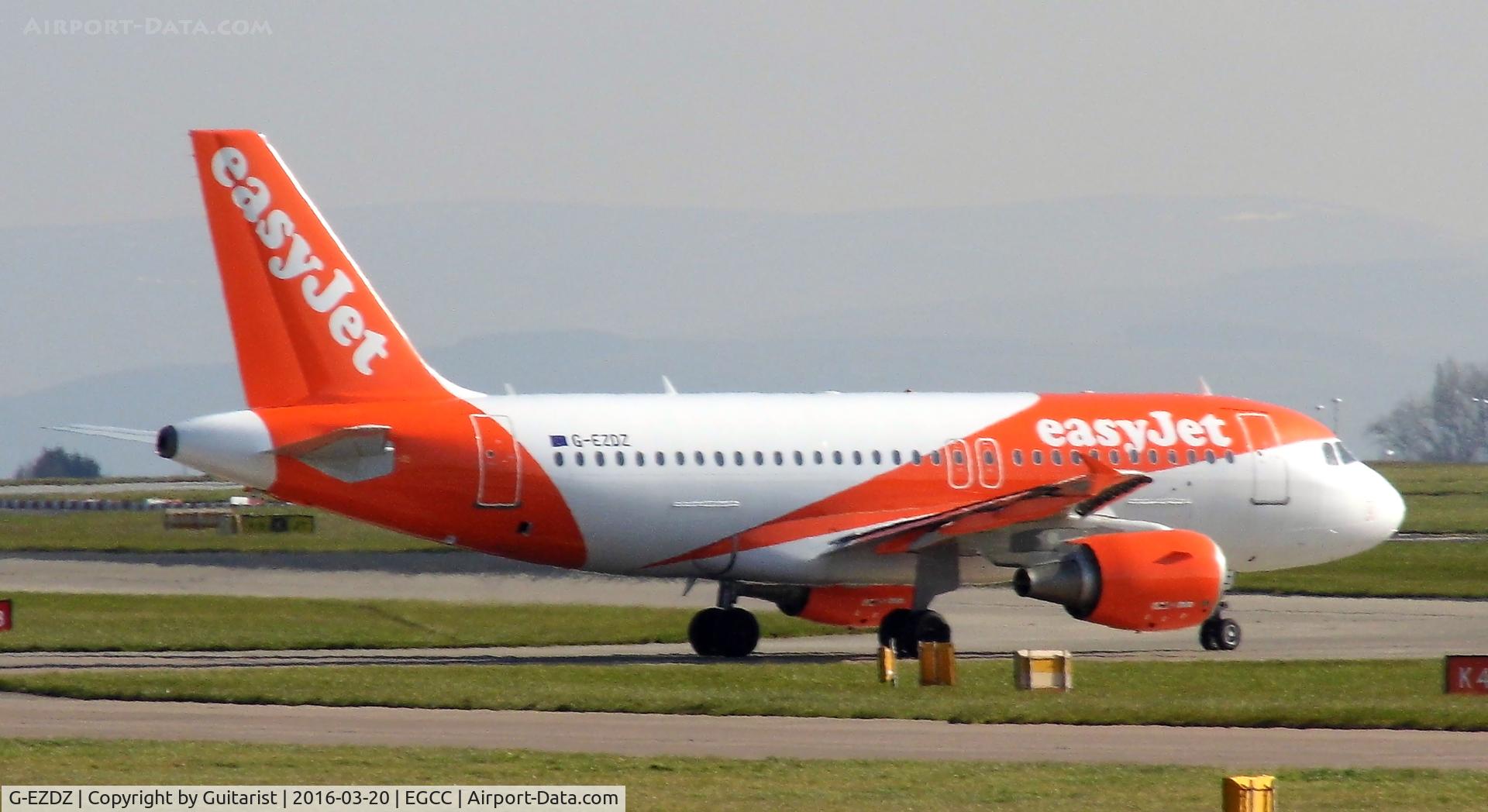 G-EZDZ, 2009 Airbus A319-111 C/N 3774, At Manchester