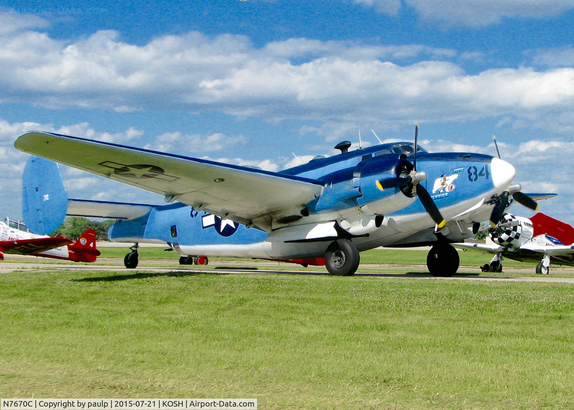 N7670C, 1945 Lockheed PV-2 Harpoon C/N 15-1438, At AirVenture.