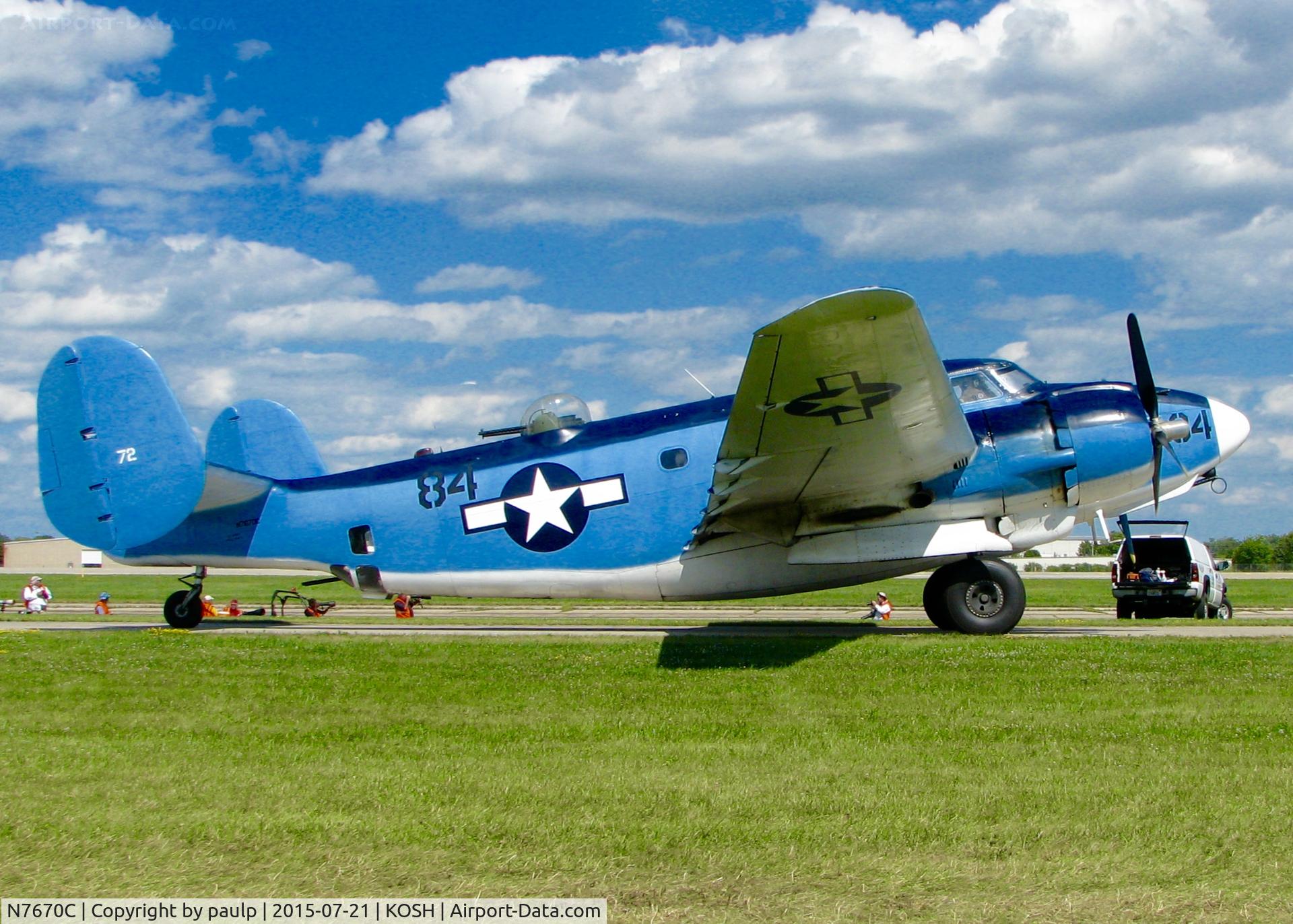N7670C, 1945 Lockheed PV-2 Harpoon C/N 15-1438, At AirVenture.