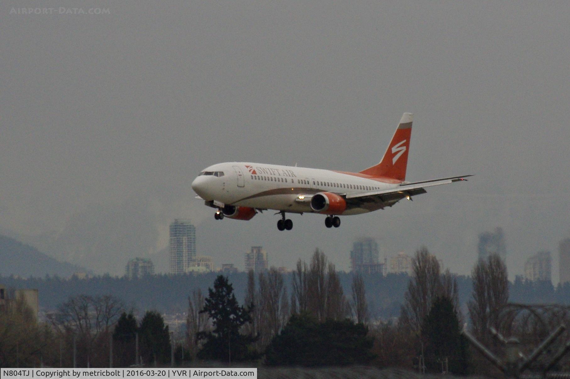 N804TJ, 1989 Boeing 737-401 C/N 23988, Arrival from Baltimore