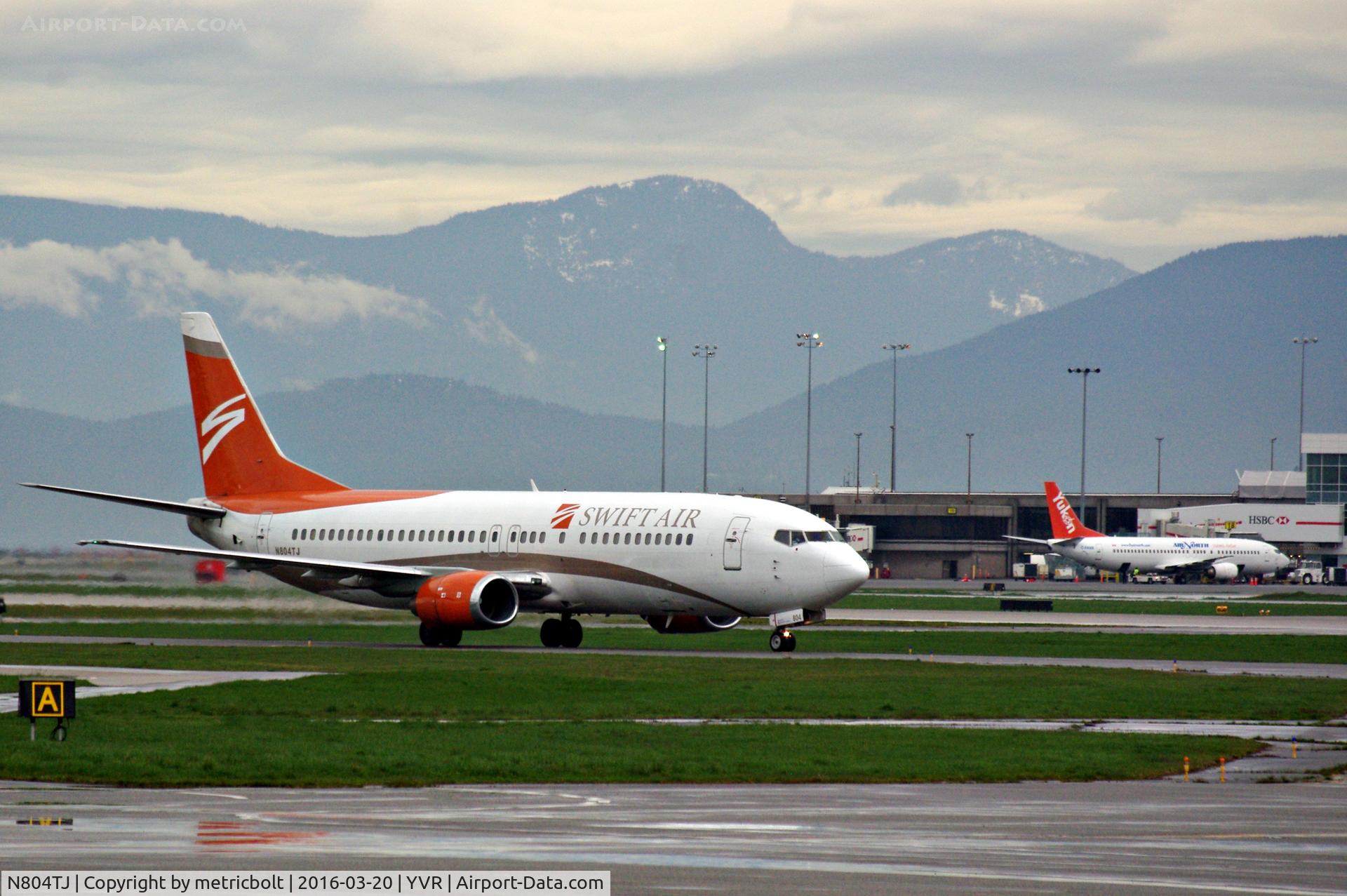 N804TJ, 1989 Boeing 737-401 C/N 23988, Arrival from Baltimore,with Air North look-alike