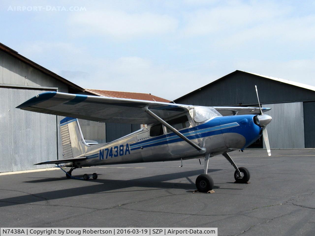 N7438A, 1956 Cessna 172 C/N 29538, 1956 Cessna 172, Continental O-300 145 Hp 6 cylinder, 12 volt ignition, 2,200 lb gross, 1st year of production, taildragger conversion. I've flown an early 172 with this engine-very smooth