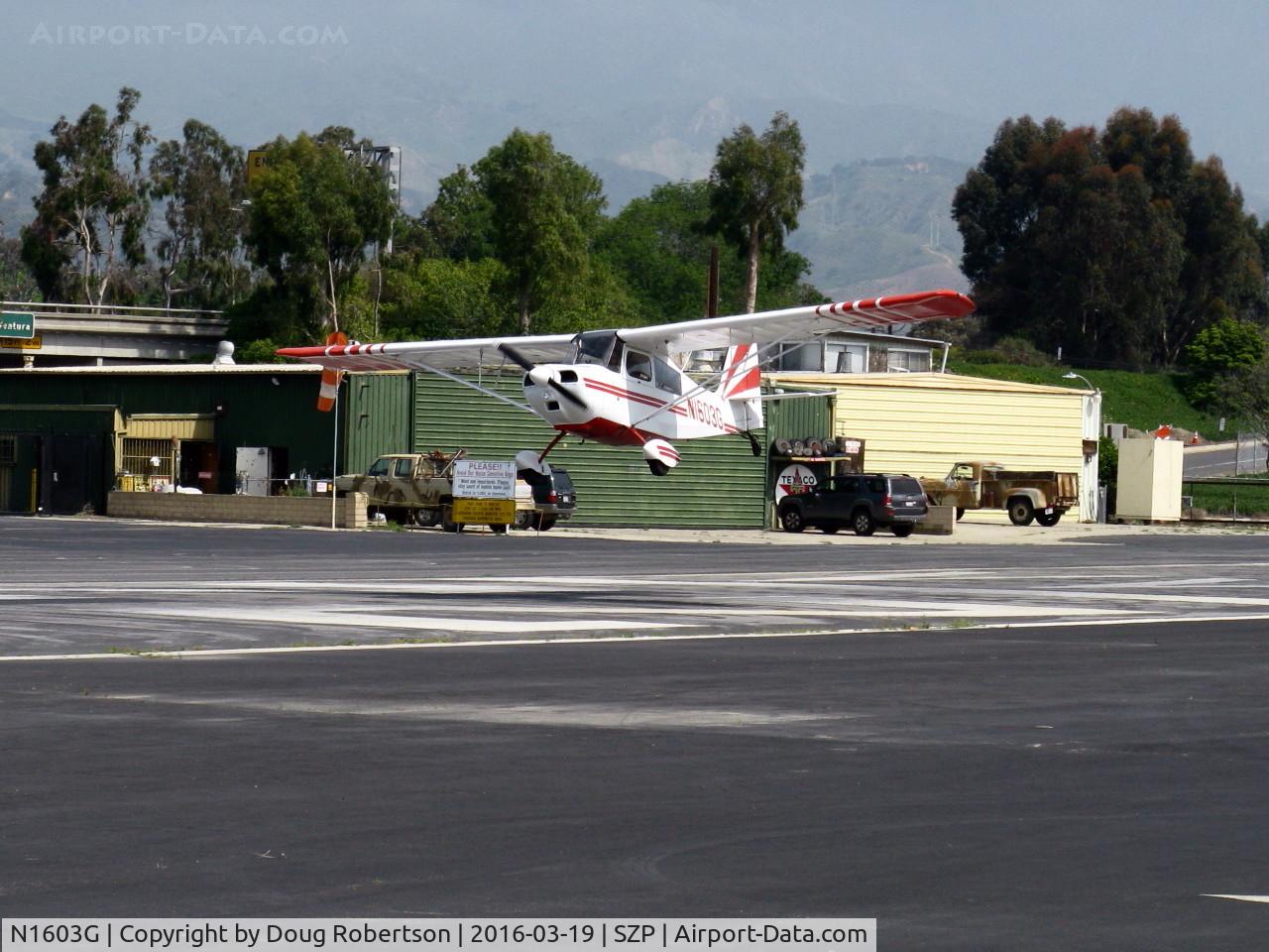 N1603G, 1968 Champion 7ECA Citabria C/N 609, 1968 Champion 7ECA CITABRIA, Lycoming O-235 115 Hp, another landing Rwy 22, dual instruction flight