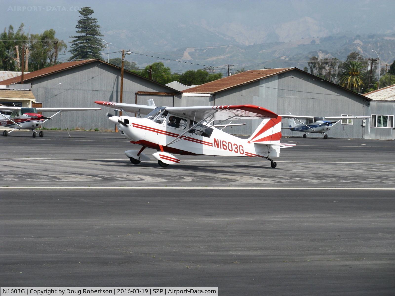 N1603G, 1968 Champion 7ECA Citabria C/N 609, 1968 Champion 7ECA CITABRIA, Lycoming O-235 115 Hp, landing roll Fwy 22, dual instruction flight