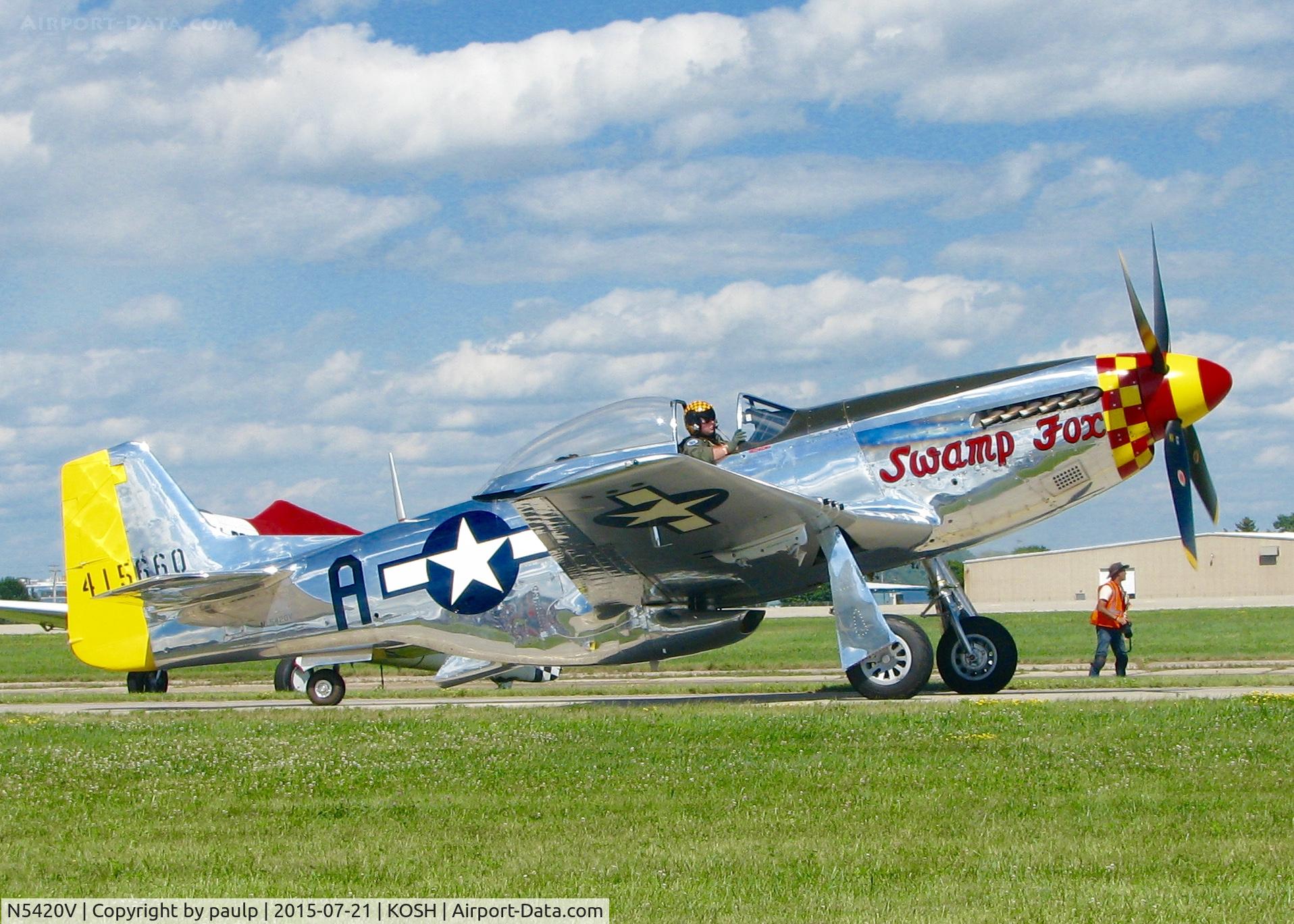 N5420V, 1944 North American/aero Classics P-51D C/N 44-74202, At AirVenture.