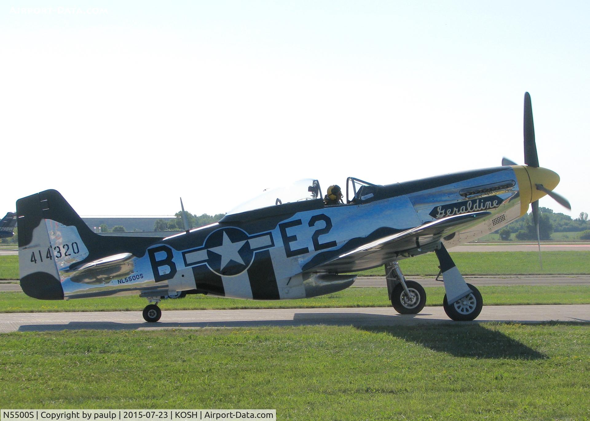 N5500S, 1944 North American F-51D Mustang C/N 44-63655, At AirVenture.