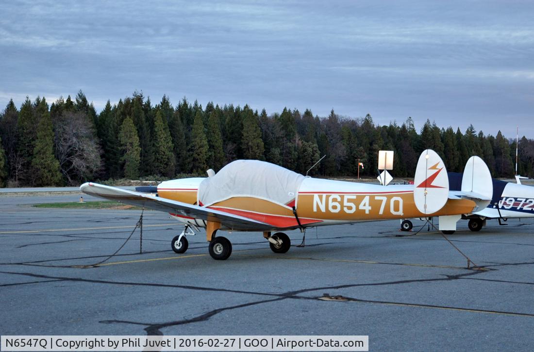 N6547Q, 1966 Alon A2 Aircoupe C/N A-147, Parked at Nevada County Airport, Grass Valley, CA.