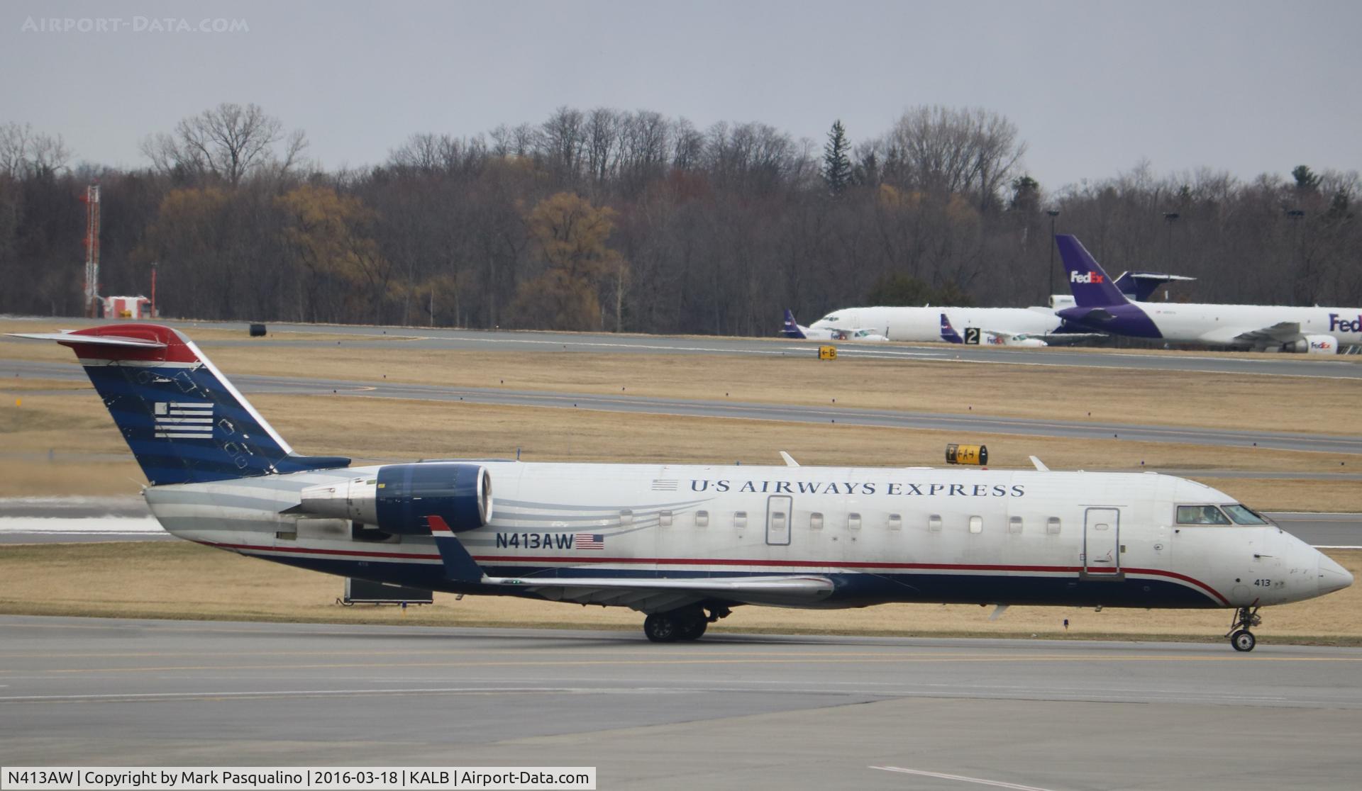 N413AW, 2001 Canadair CRJ-200LR (CL-600-2B19) C/N 7585, CL-600-2B19