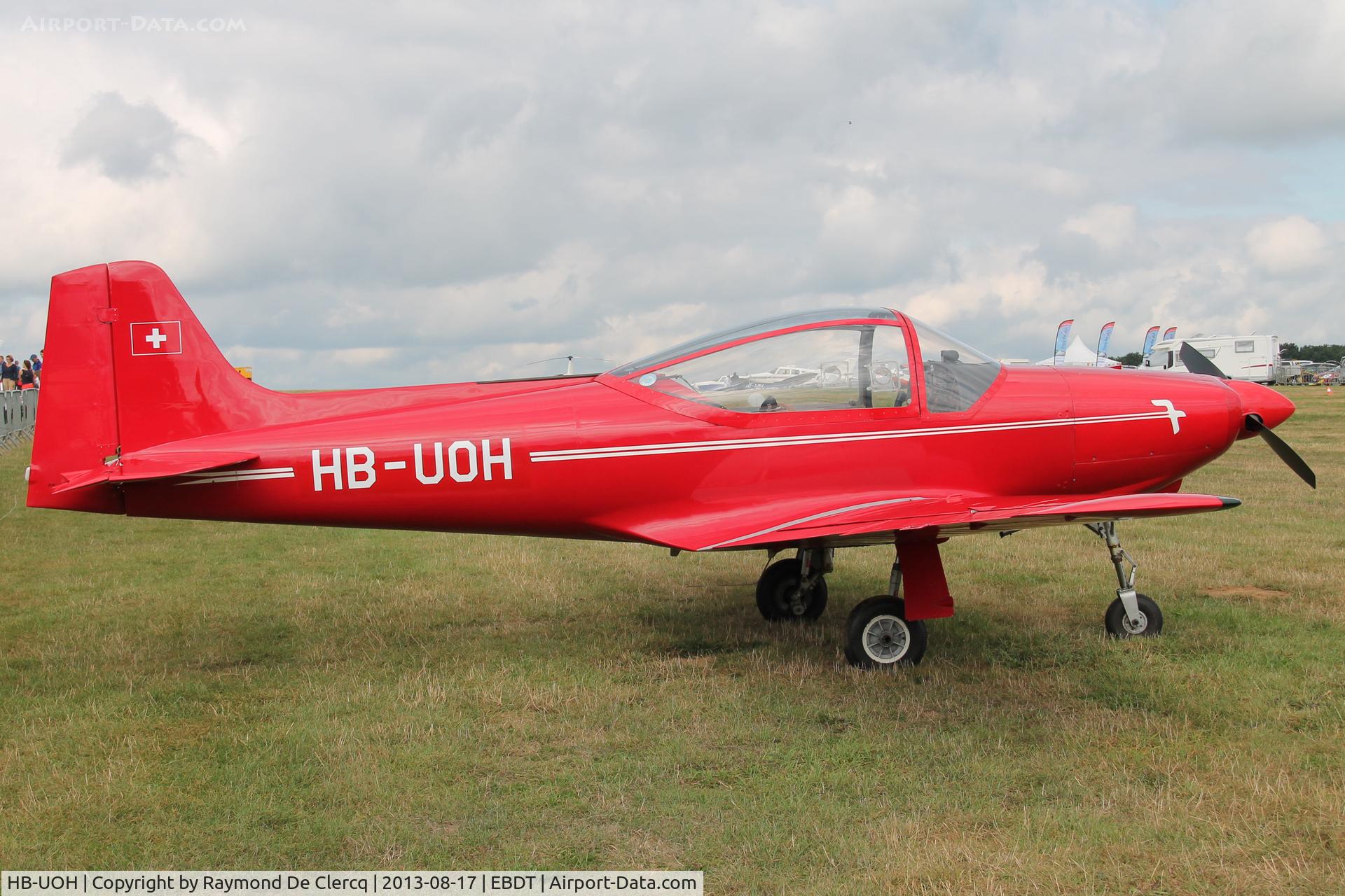 HB-UOH, 1956 Aviamilano F-8L Falco Series 1 C/N 105, Schaffen fly in.