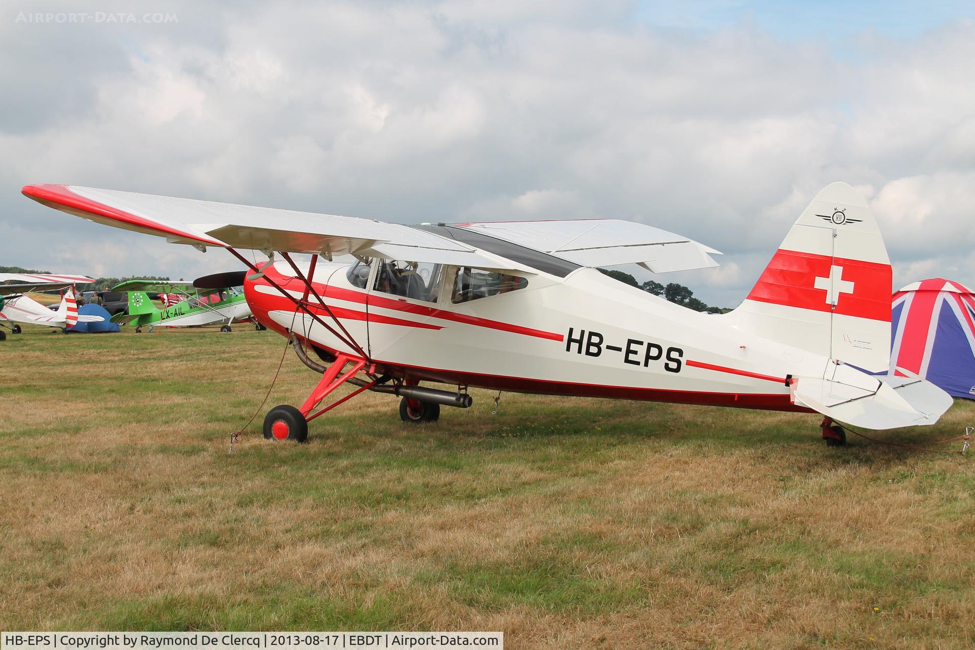 HB-EPS, 1951 SAI KZ VII Laerke C/N 188, Schaffen fly in.