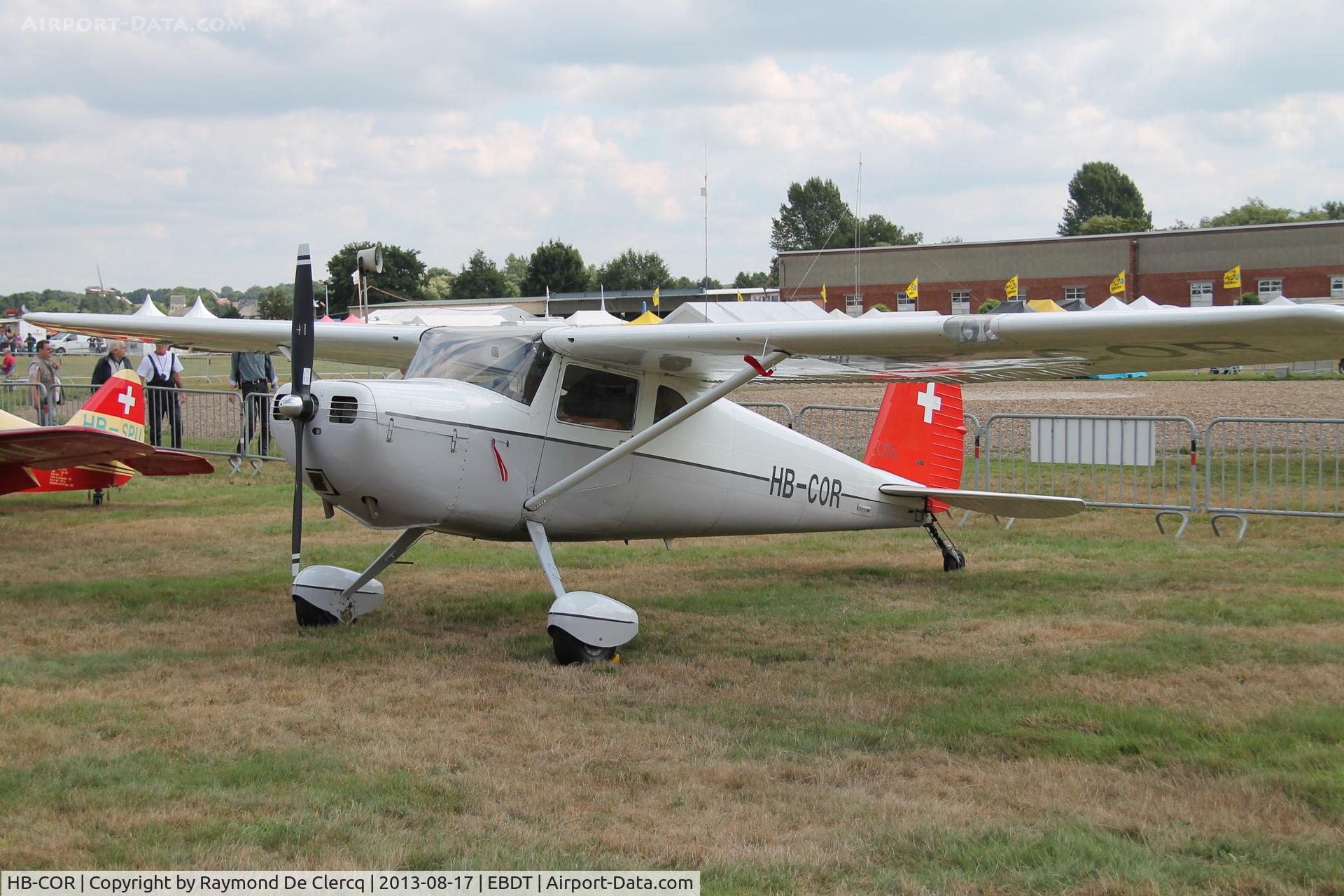 HB-COR, 1949 Cessna 140A C/N 15351, Schaffen fly in.