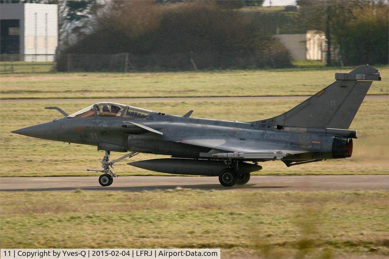 11, Dassault Rafale M C/N 11, Dassault Rafale M, Take off rwy 08, Landivisiau Naval Air Base (LFRJ)