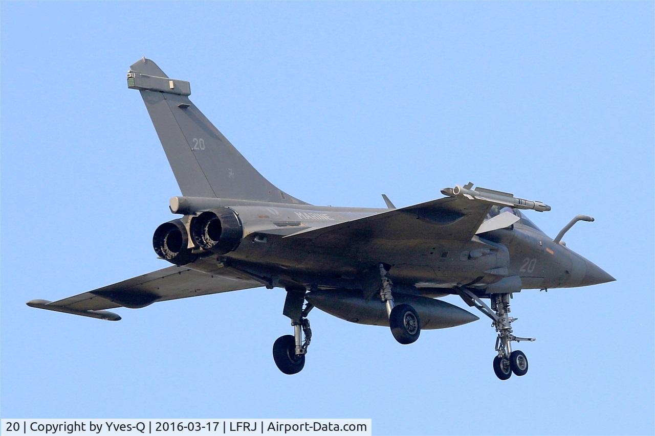 20, Dassault Rafale M C/N 20, Dassault Rafale M, On final rwy 08, Landivisiau Naval Air Base (LFRJ)