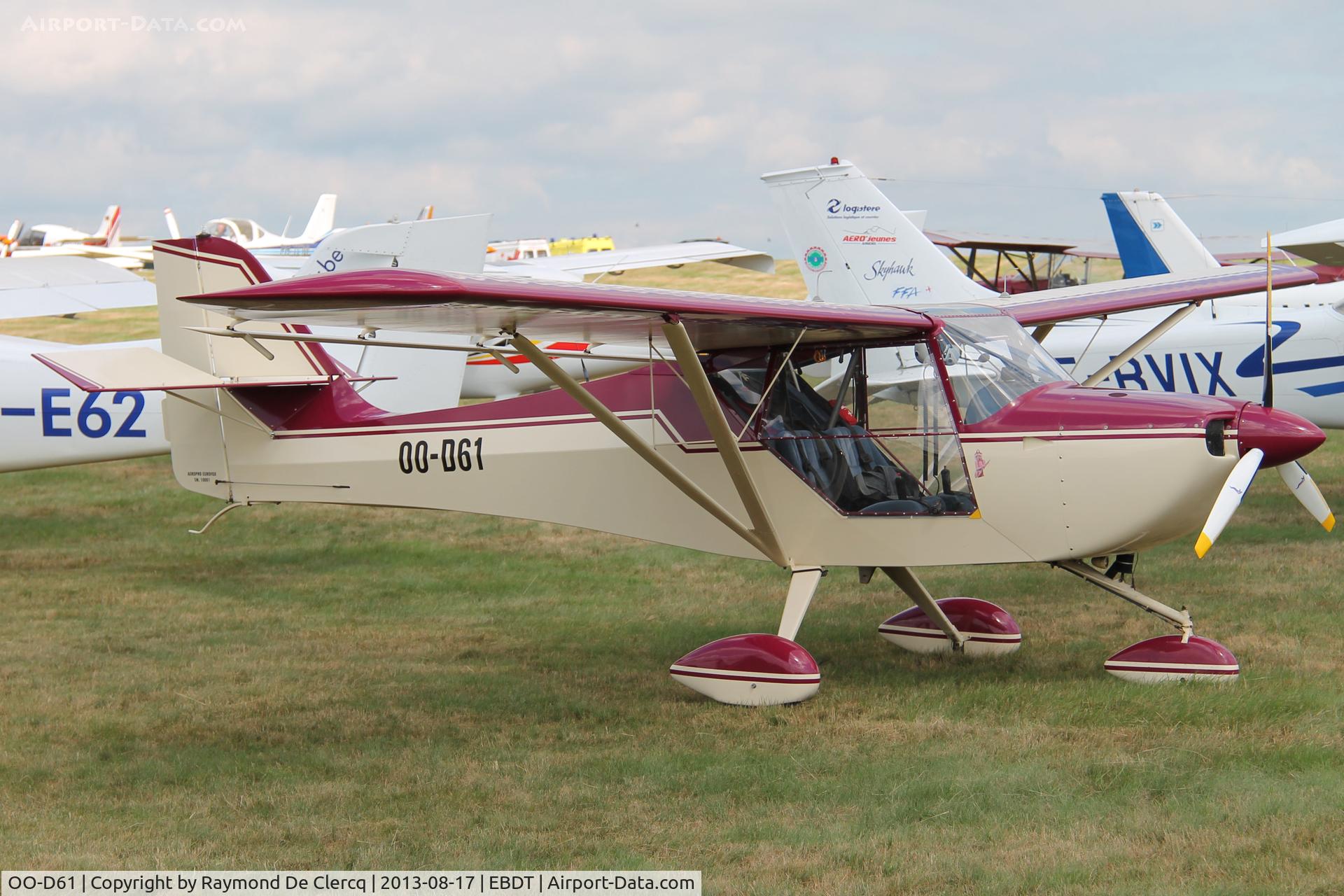 OO-D61, 2001 Aeropro Eurofox C/N 10001, Schaffen fly in.