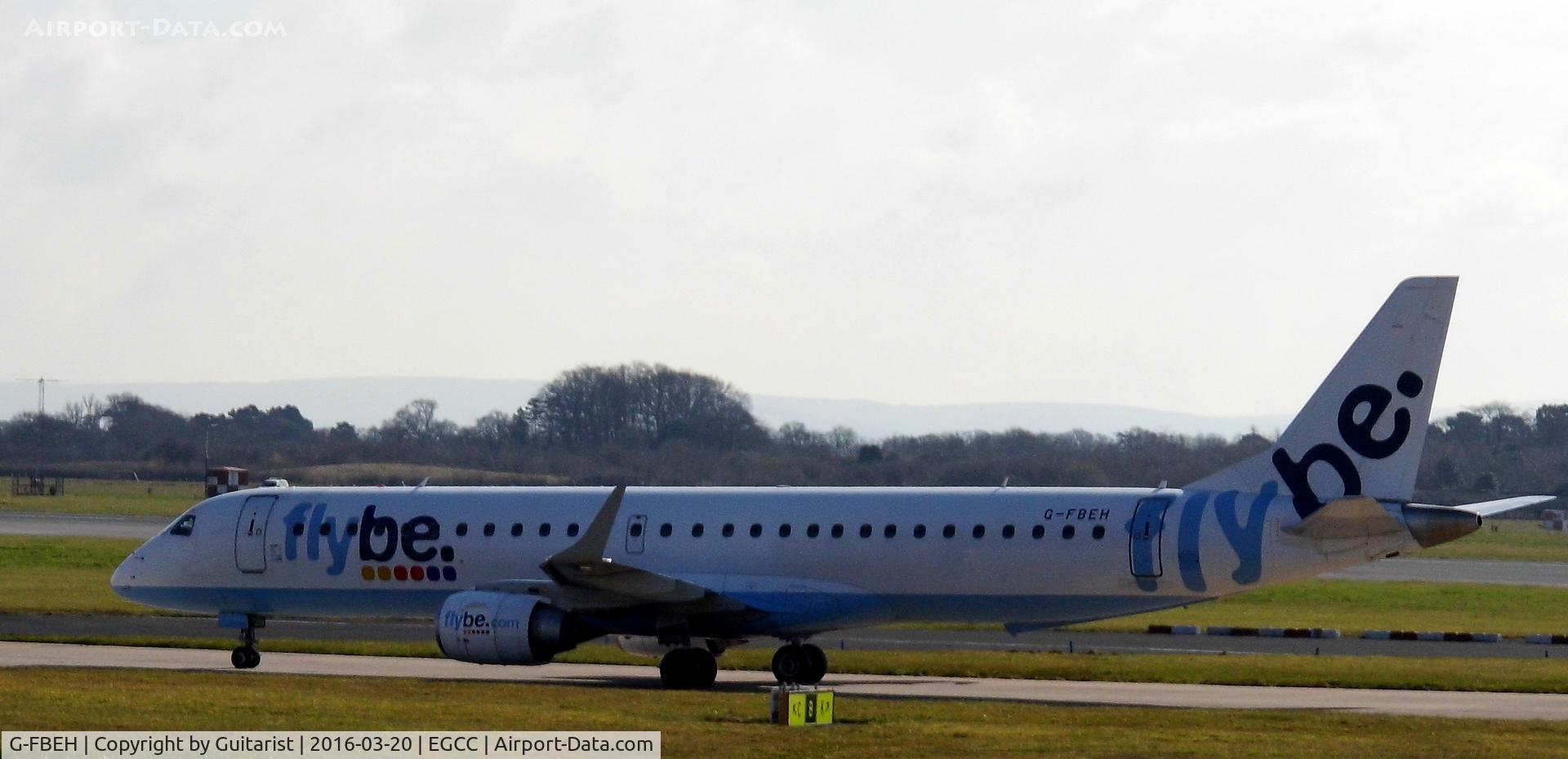 G-FBEH, 2007 Embraer 195LR (ERJ-190-200LR) C/N 19000128, At Manchester