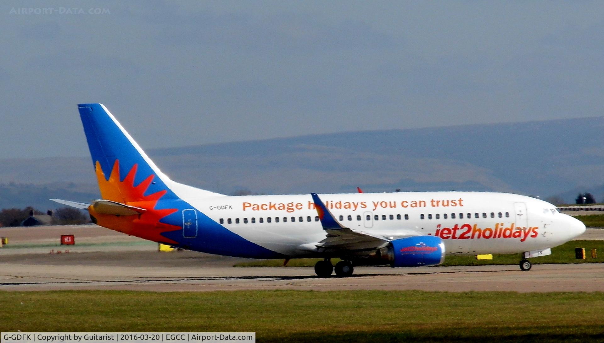 G-GDFK, 1998 Boeing 737-36N C/N 28572, At Manchester