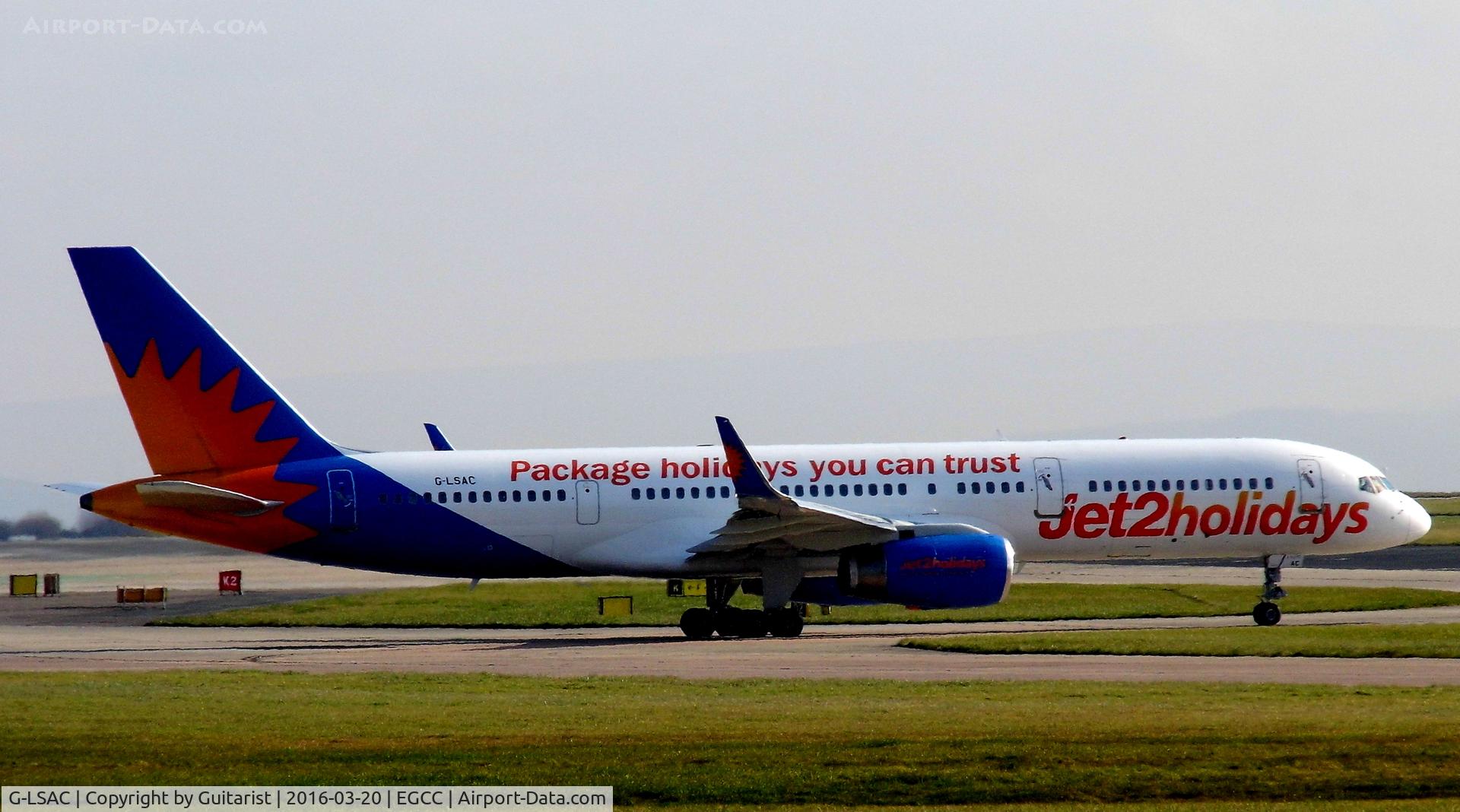 G-LSAC, 1992 Boeing 757-23A C/N 25488, At Manchester