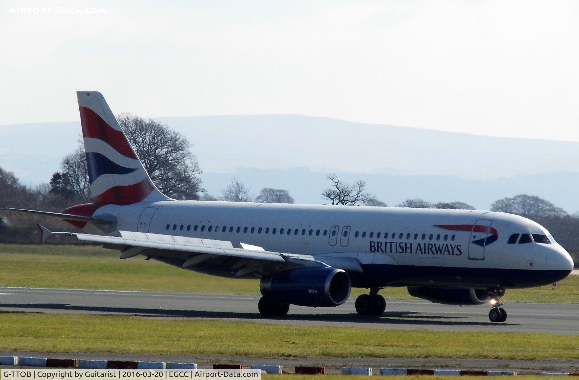 G-TTOB, 2001 Airbus A320-232 C/N 1687, At Manchester