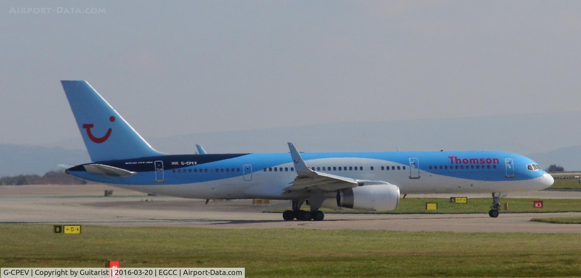G-CPEV, 1999 Boeing 757-236 C/N 29943, At Manchester