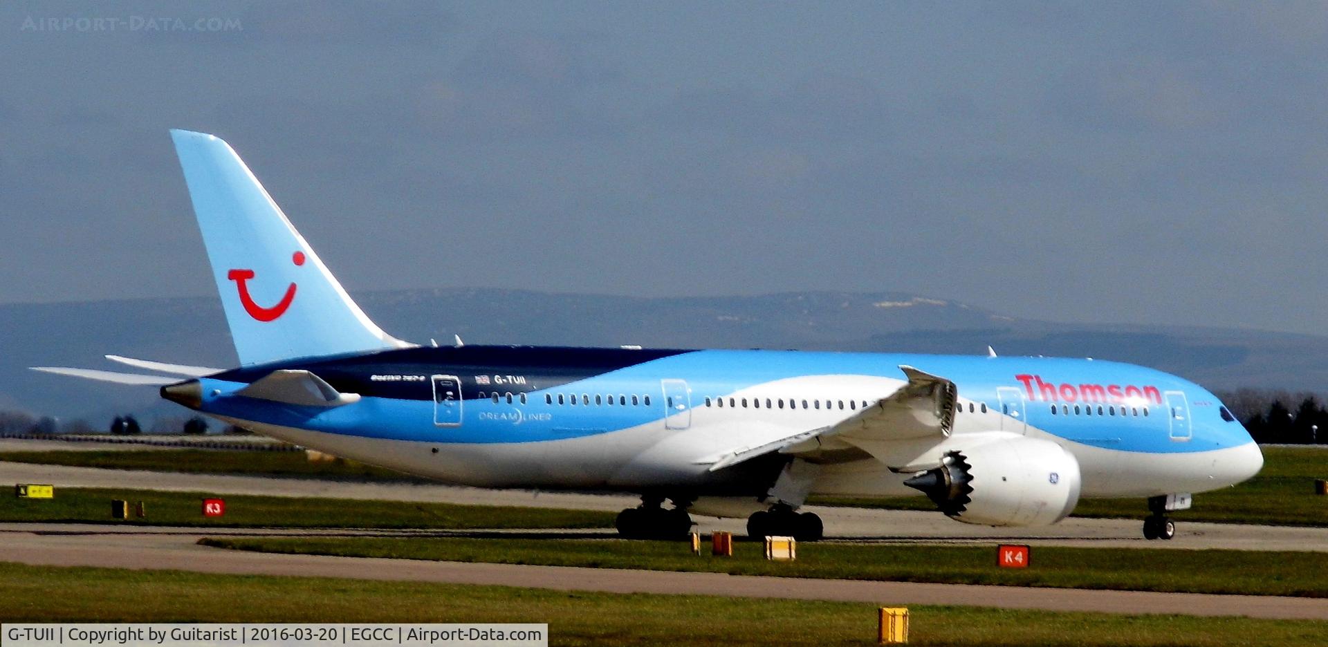 G-TUII, 2015 Boeing 787-8 Dreamliner C/N 37230, At Manchester