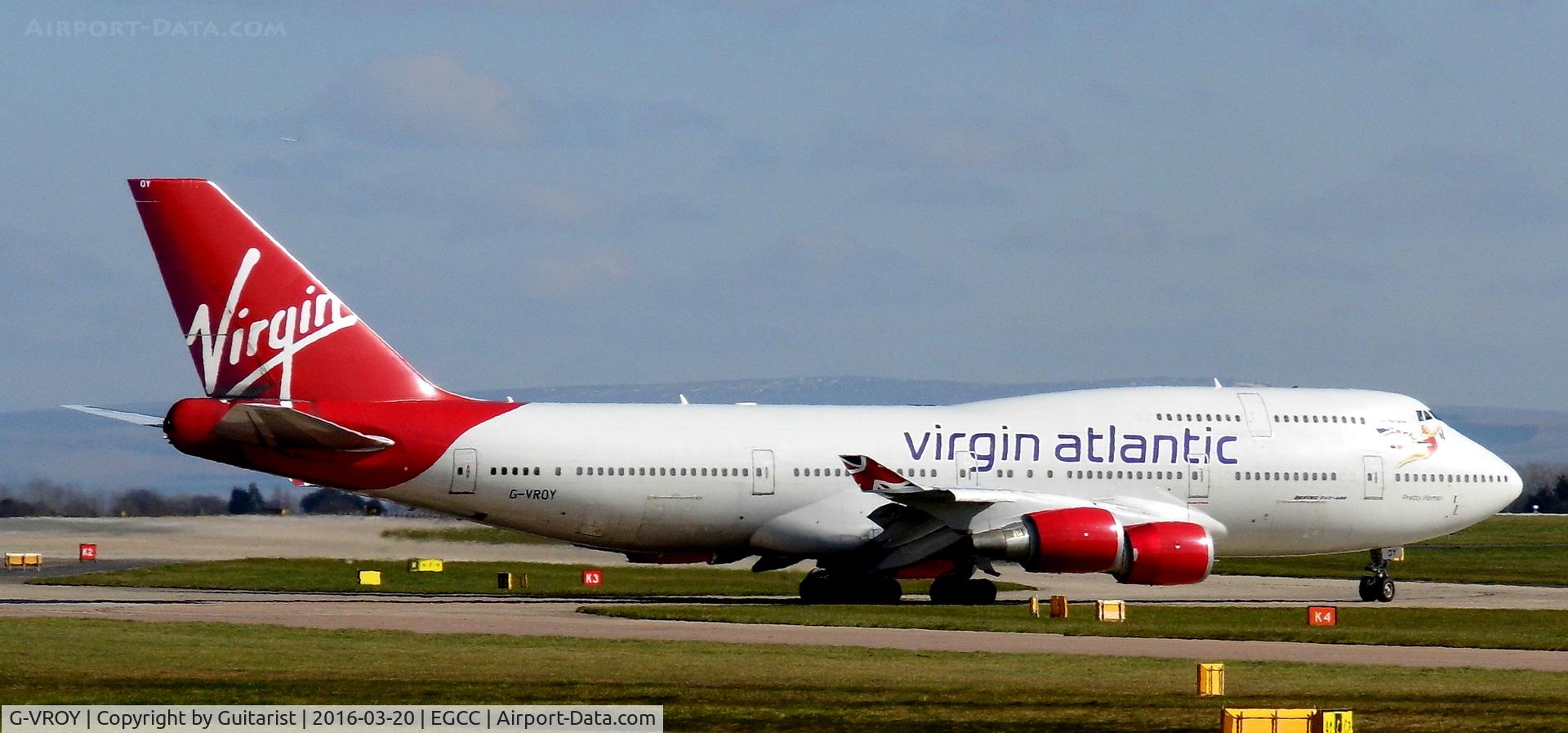 G-VROY, 2001 Boeing 747-443 C/N 32340, At Manchester