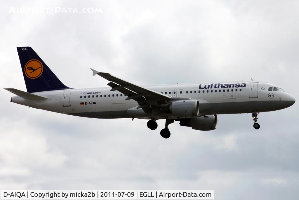 D-AIQA, 1991 Airbus A320-211 C/N 0172, Landing