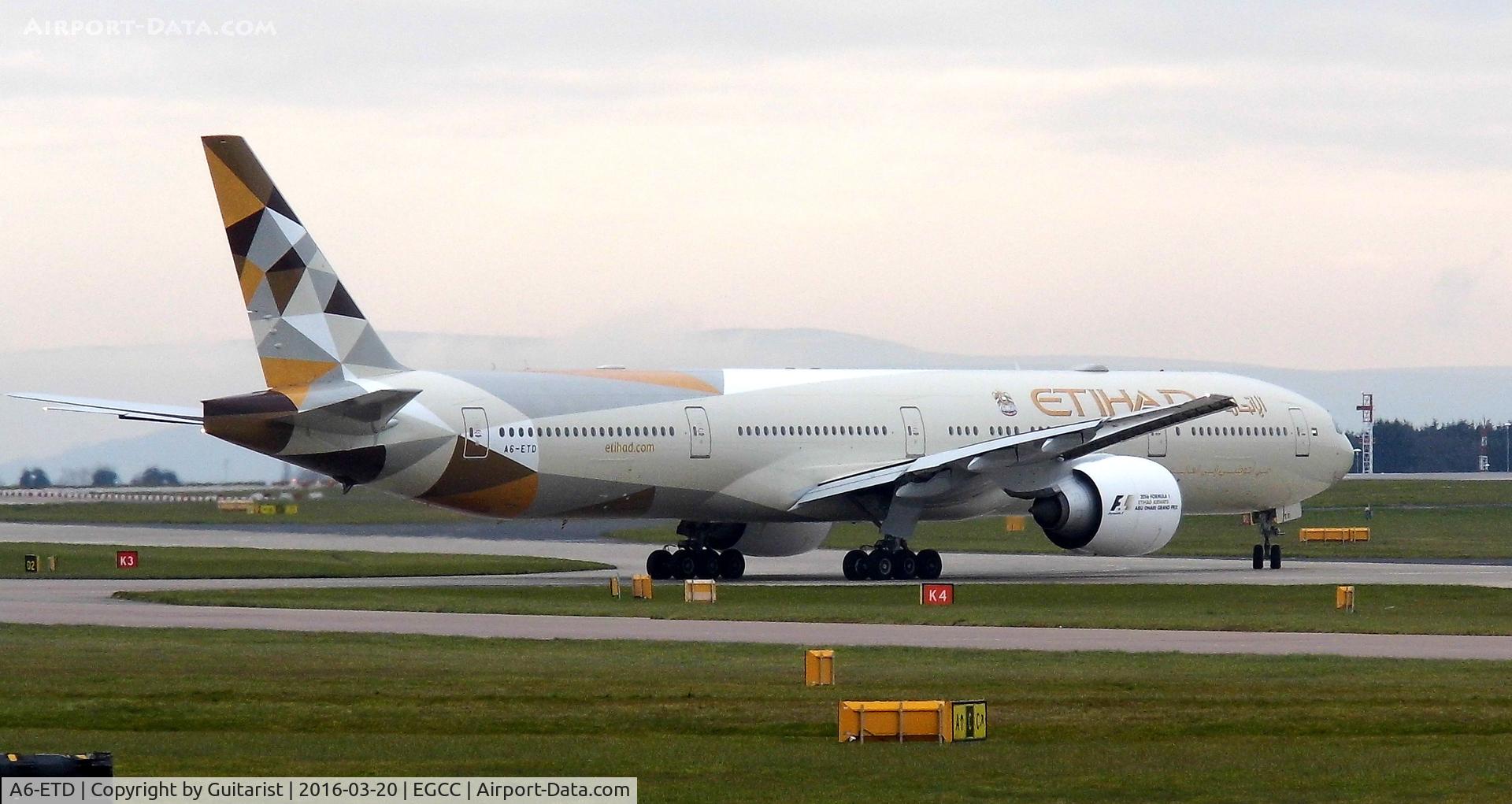 A6-ETD, 2006 Boeing 777-3FX/ER C/N 34600, At Manchester