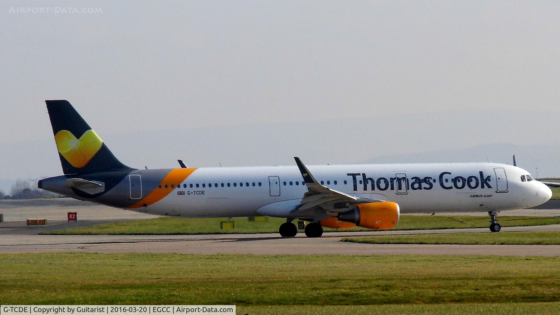G-TCDE, 2014 Airbus A321-211 C/N 6056, At Manchester