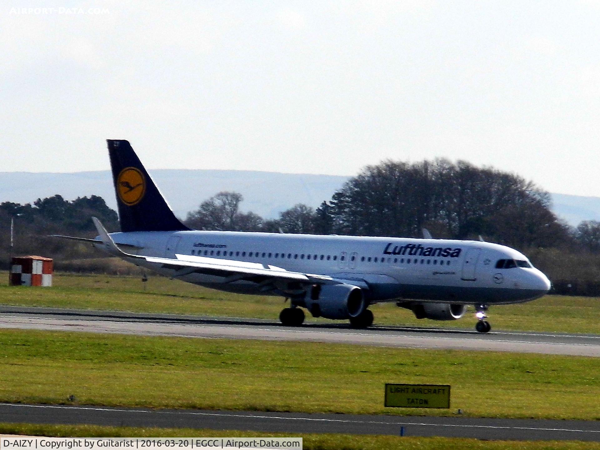 D-AIZY, 2013 Airbus A320-214 C/N 5769, At Manchester