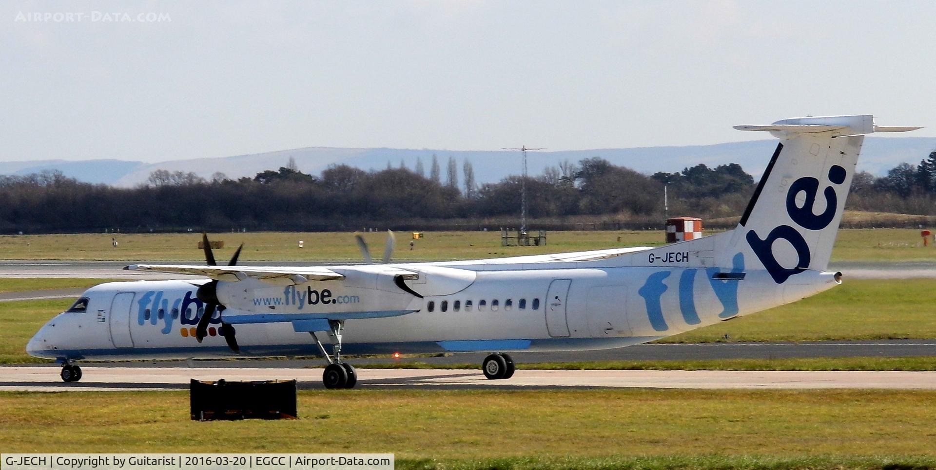 G-JECH, 2005 De Havilland Canada DHC-8-402Q Dash 8 C/N 4103, At Manchester
