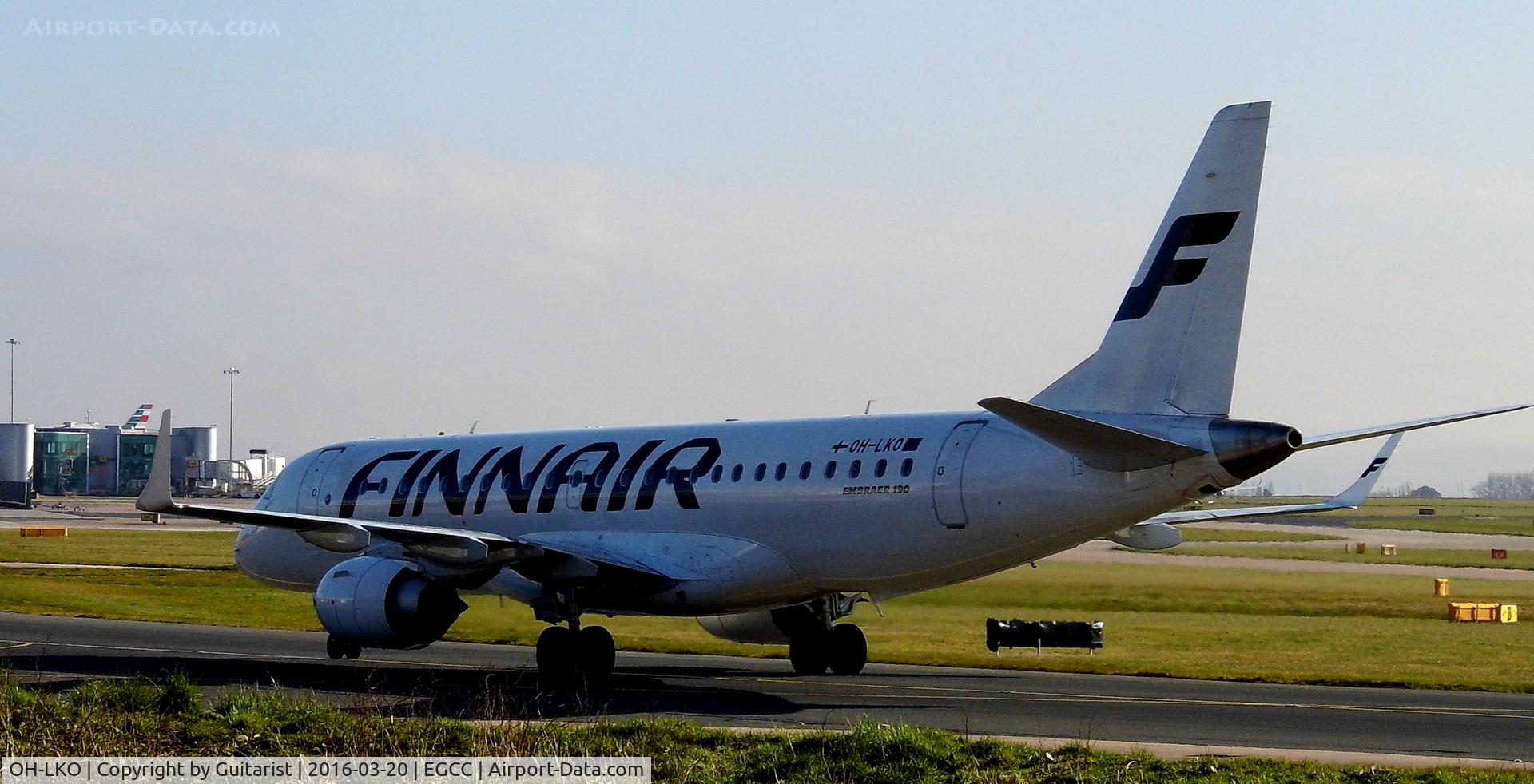 OH-LKO, 2009 Embraer 190LR (ERJ-190-100LR) C/N 19000267, At Manchester