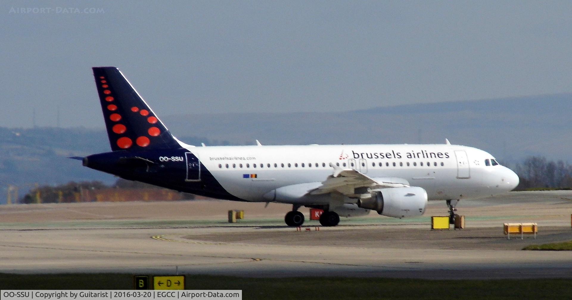 OO-SSU, 2004 Airbus A319-111 C/N 2230, At Manchester