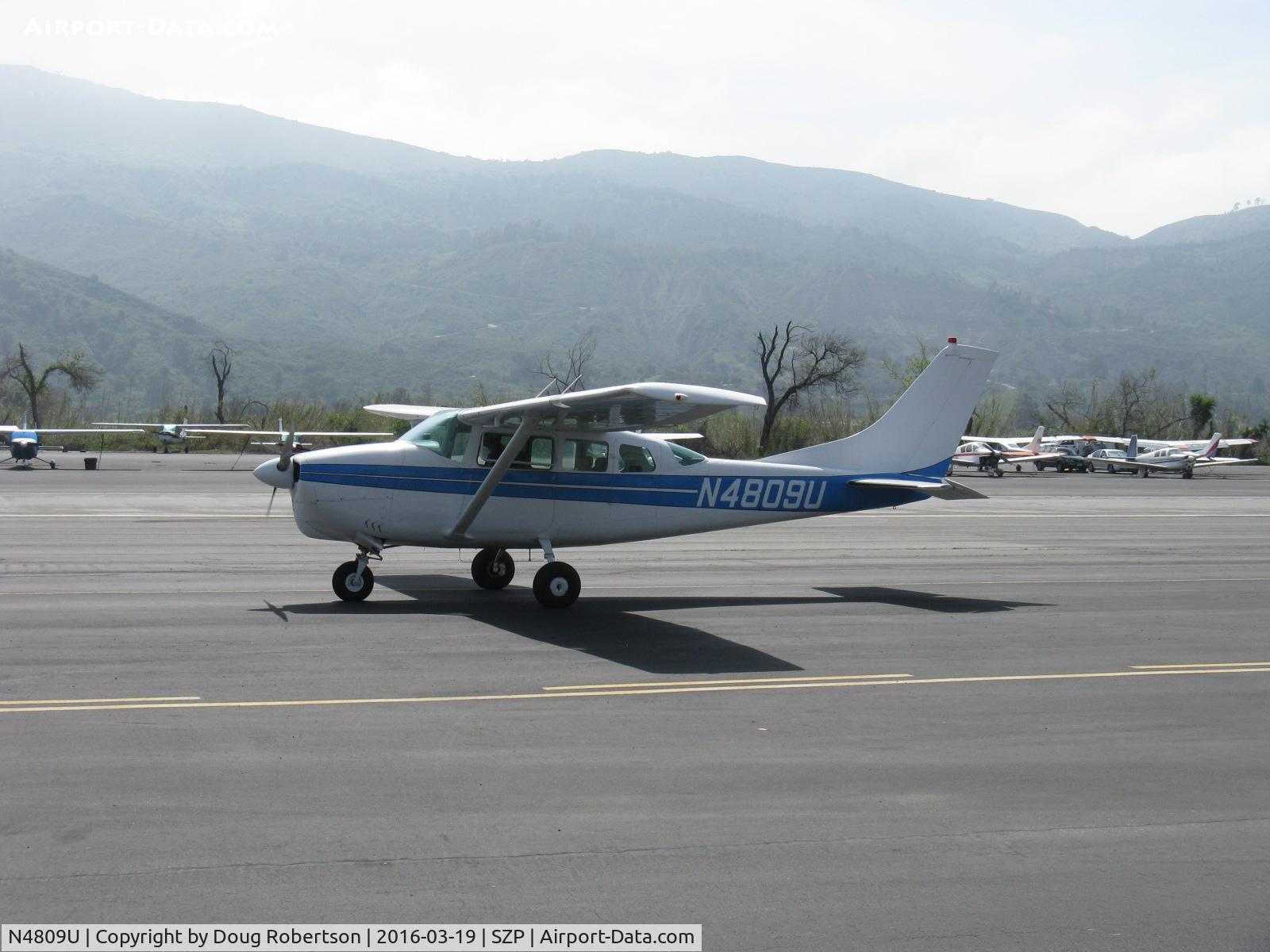 N4809U, 1963 Cessna 210-5A (205A) C/N 205-0509, 1963 Cessna 210-5 (205A) UTILINE, (fixed gear version of C210), Continental IO-470-E 260 Hp, taxi to Rwy 22